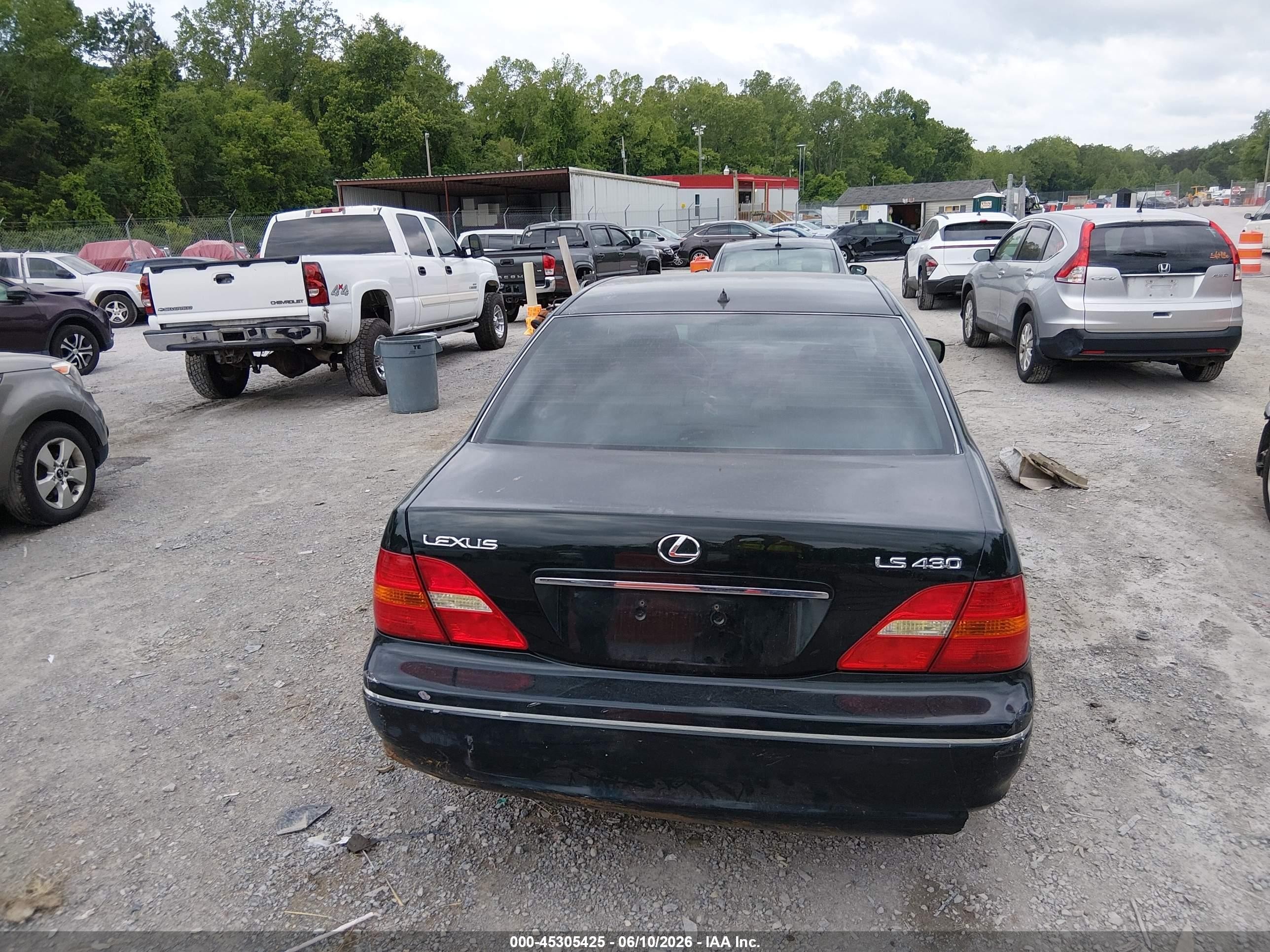 2001 Lexus Ls 430   Black vin: JTHBN30F810015944