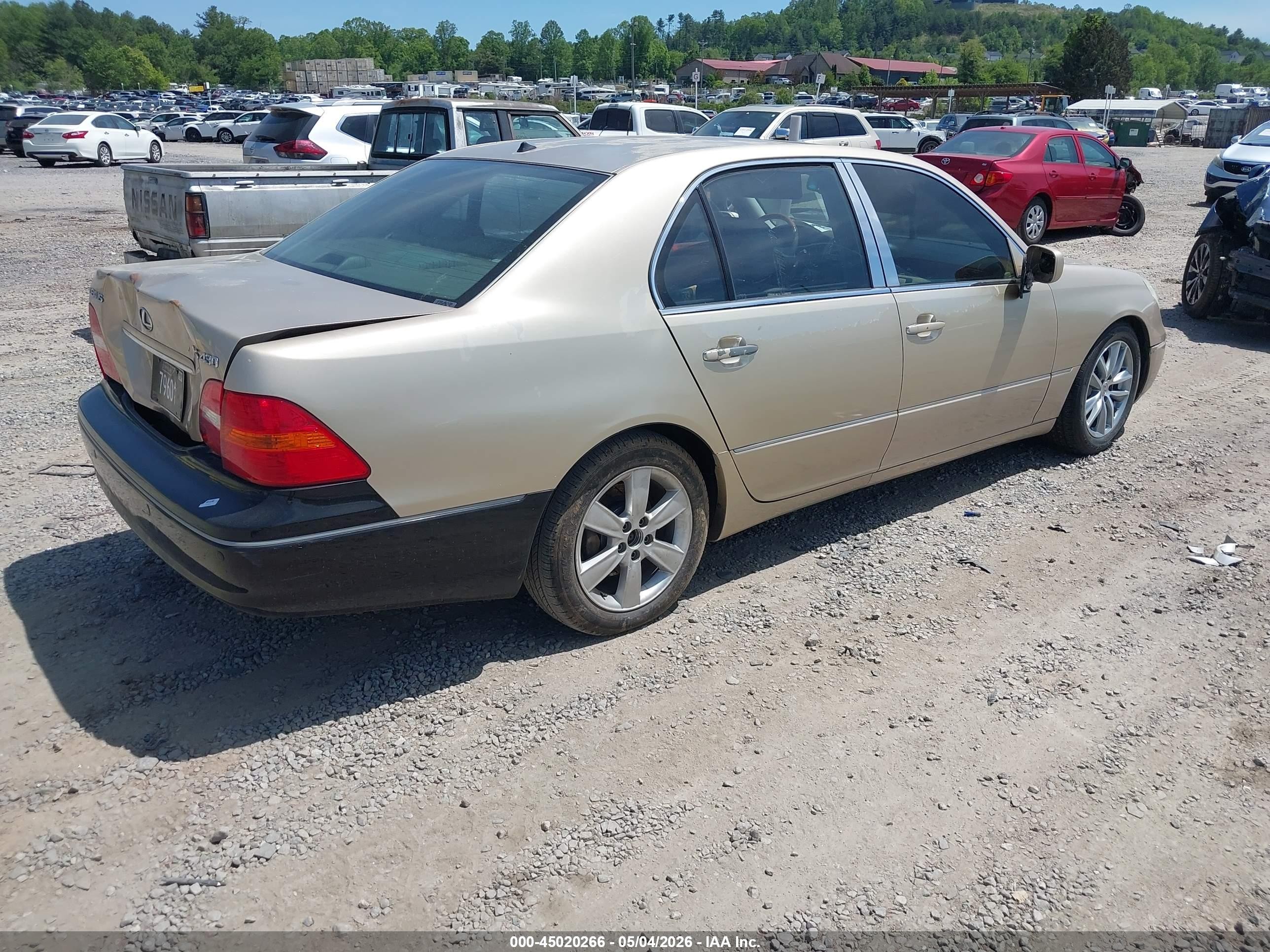 2002 Lexus Ls 430   Gold vin: JTHBN30F820056544