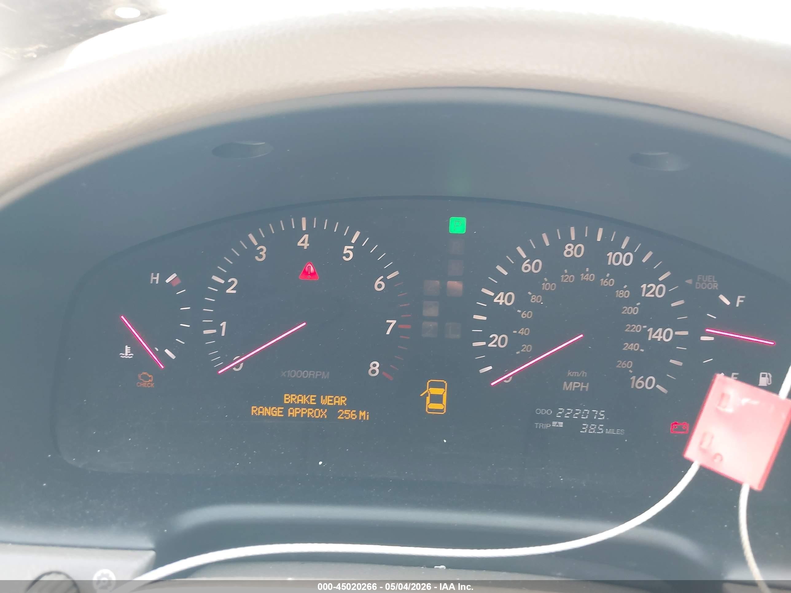 2002 Lexus Ls 430   Gold vin: JTHBN30F820056544