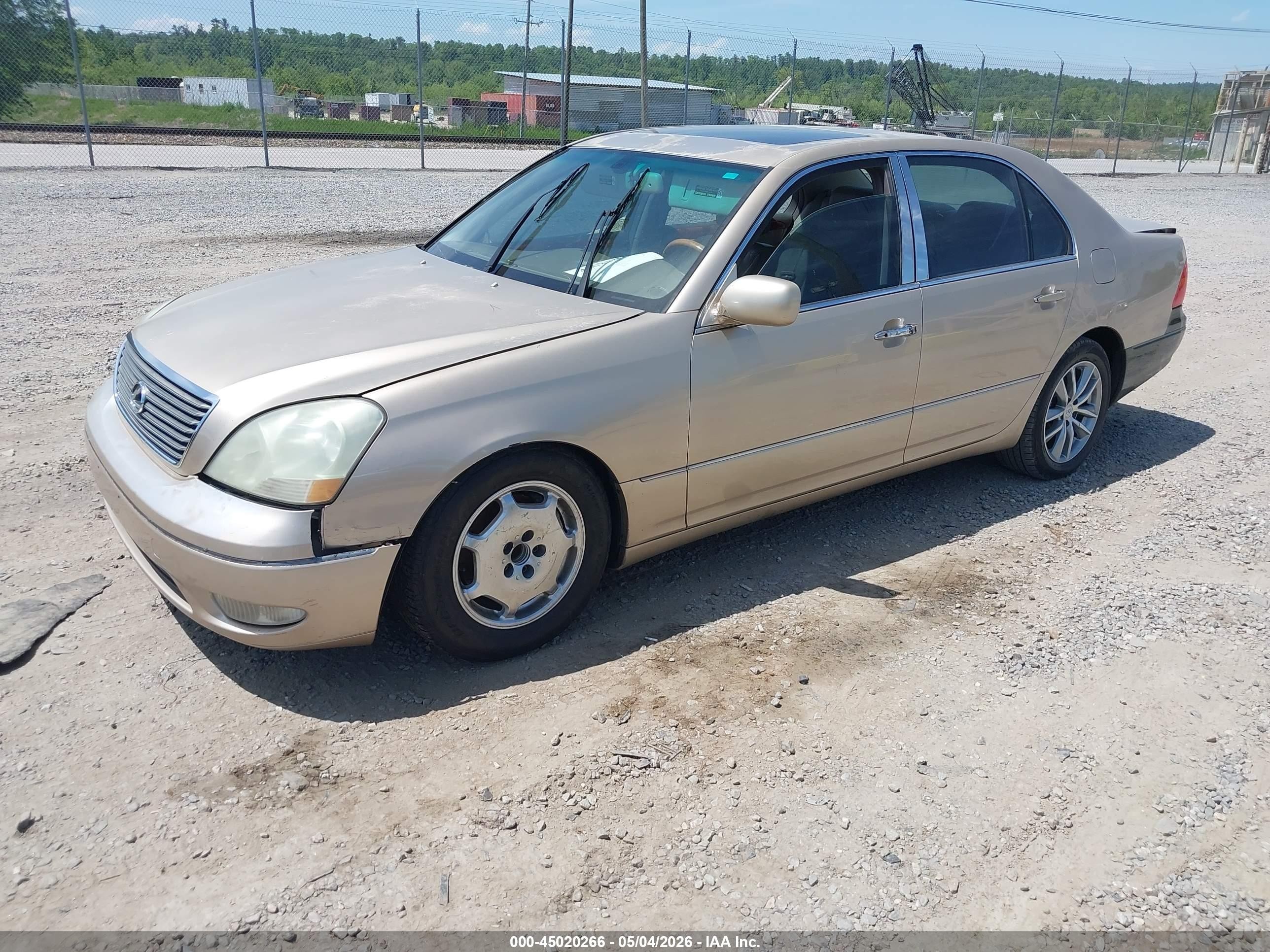 2002 Lexus Ls 430   Gold vin: JTHBN30F820056544