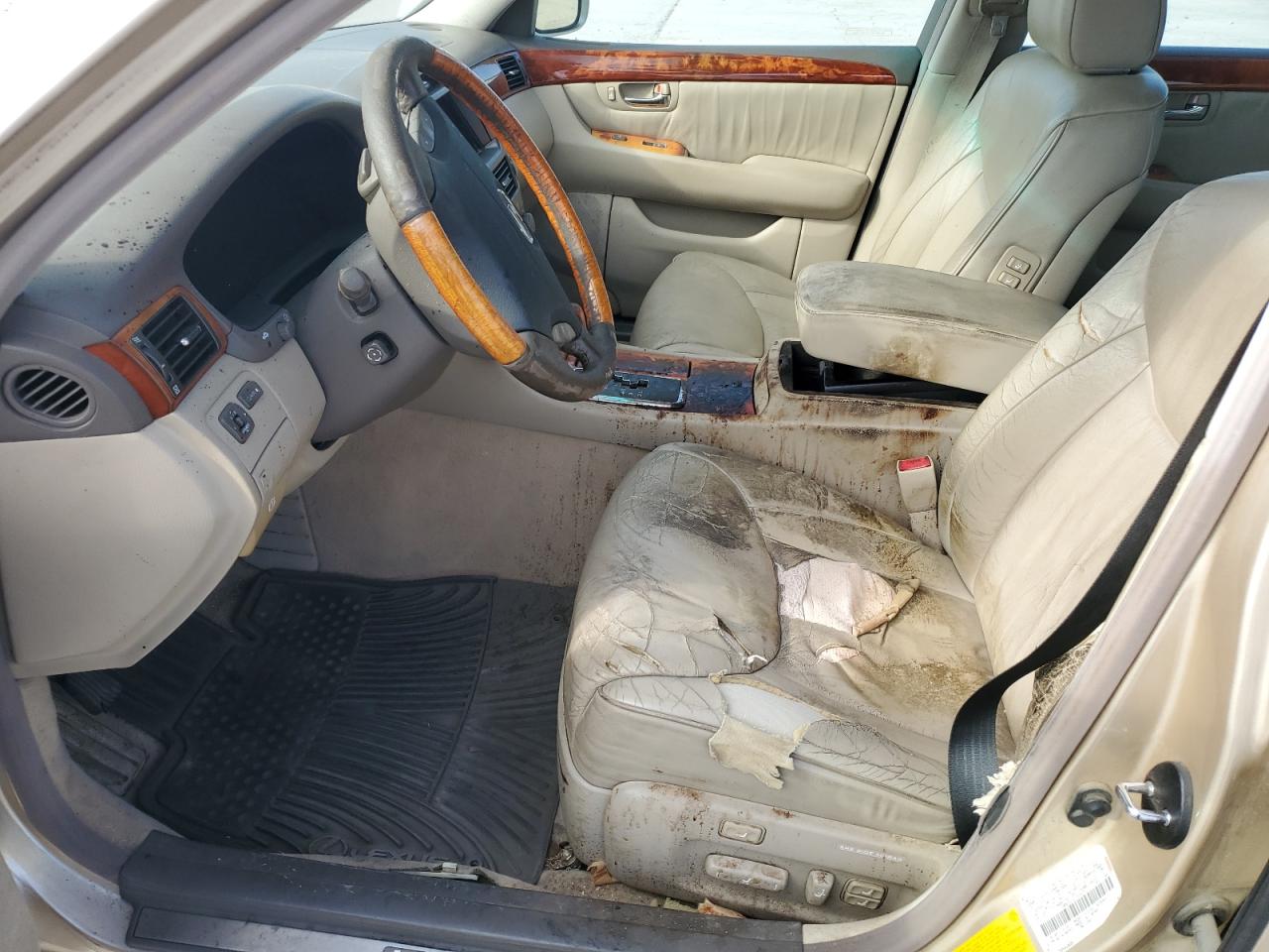 2002 Lexus Ls 430 Gold vin: JTHBN30F820062537