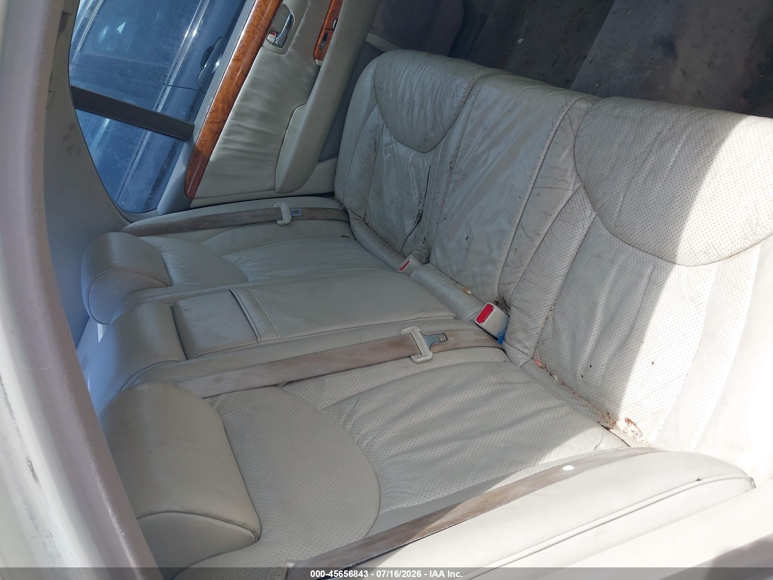 2003 Lexus Ls 430   White vin: JTHBN30F830119420