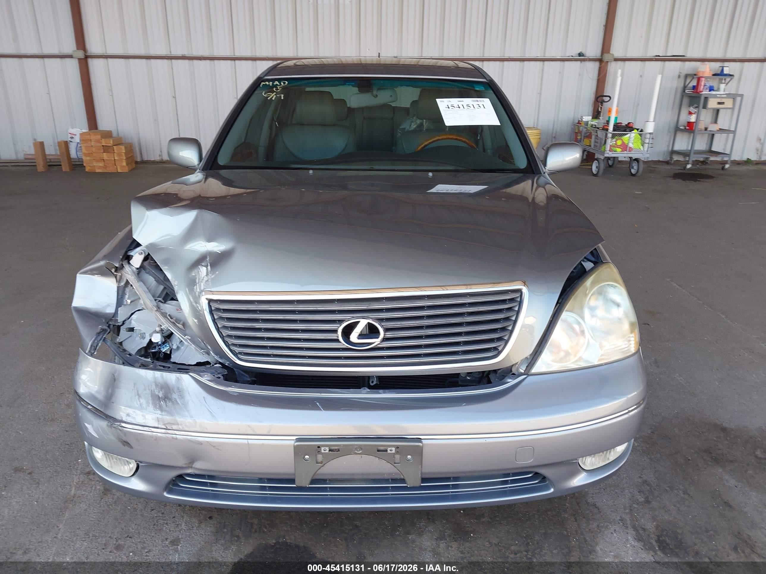 2001 Lexus Ls 430   Silver vin: JTHBN30F910003544