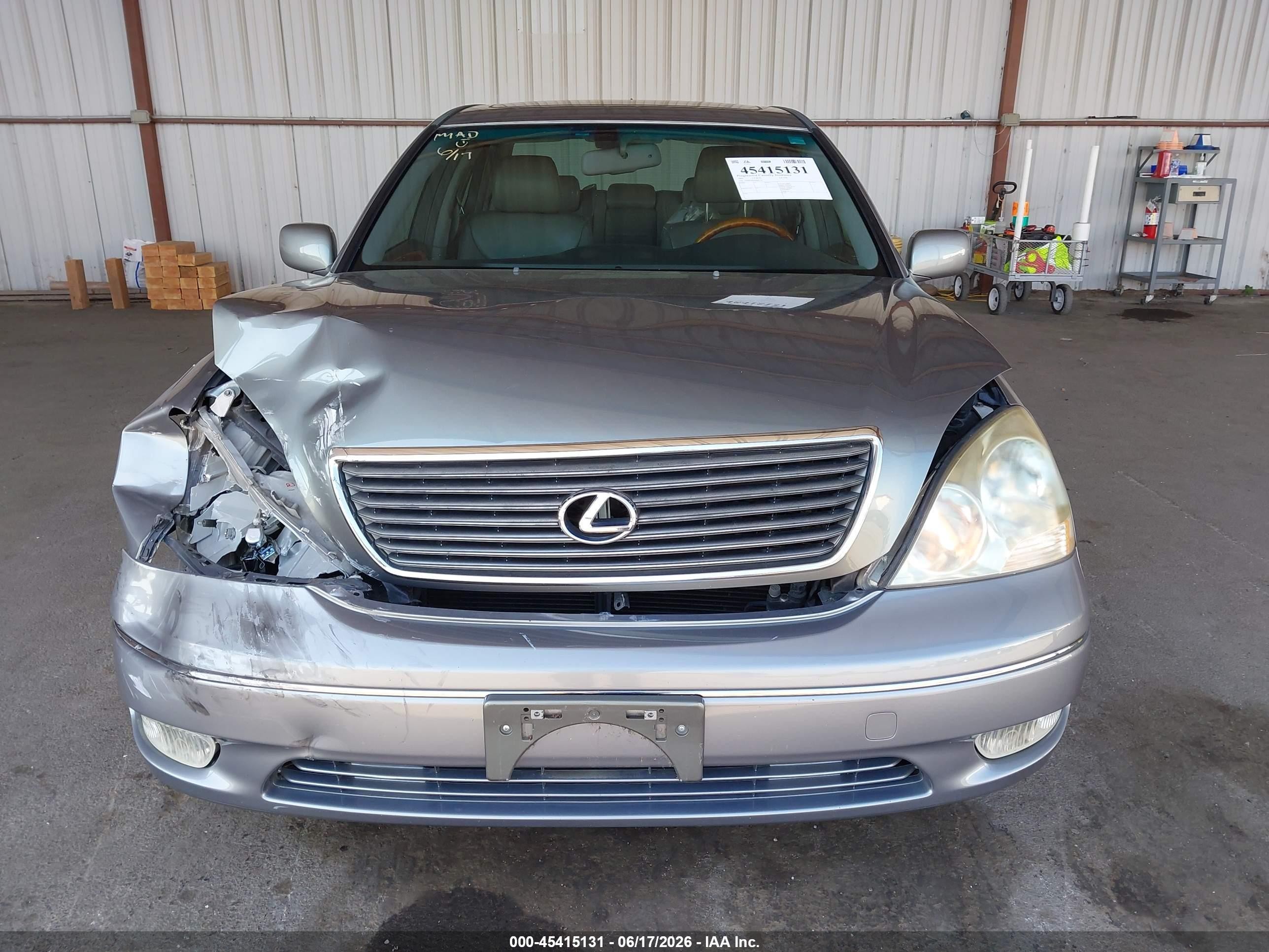 2001 Lexus Ls 430   Silver vin: JTHBN30F910003544