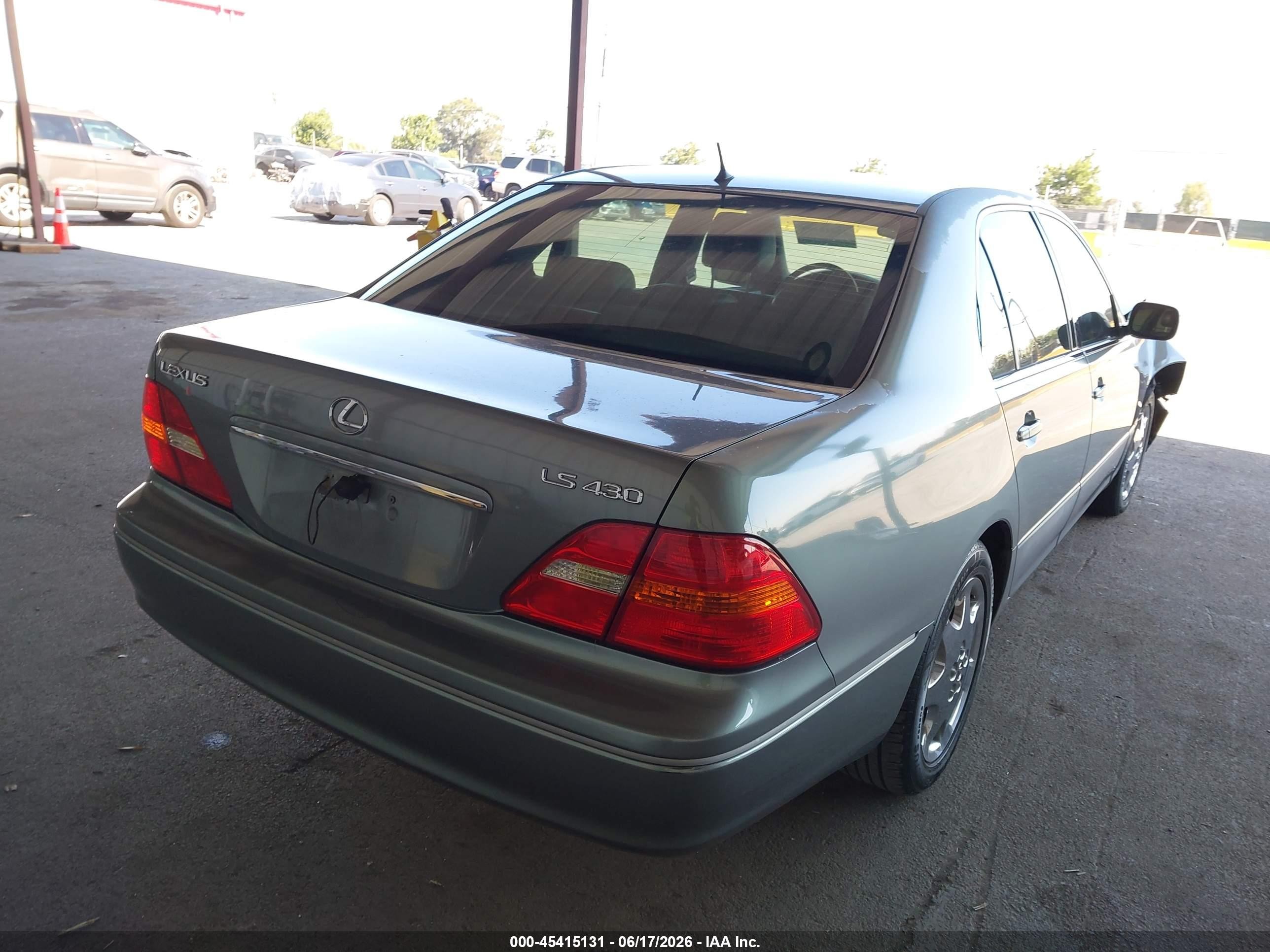 2001 Lexus Ls 430   Silver vin: JTHBN30F910003544