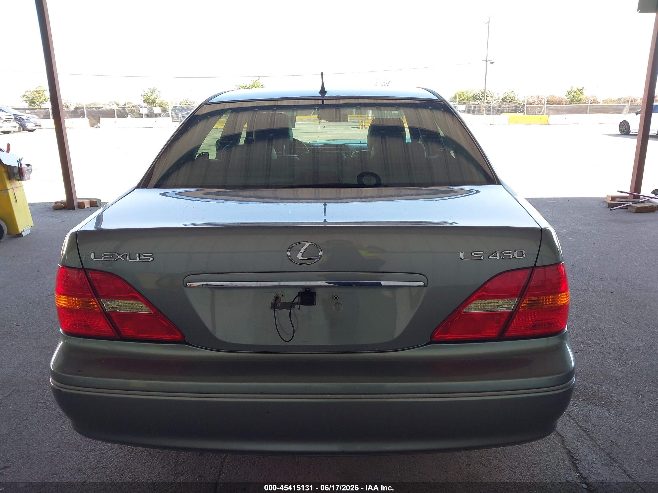 2001 Lexus Ls 430   Silver vin: JTHBN30F910003544