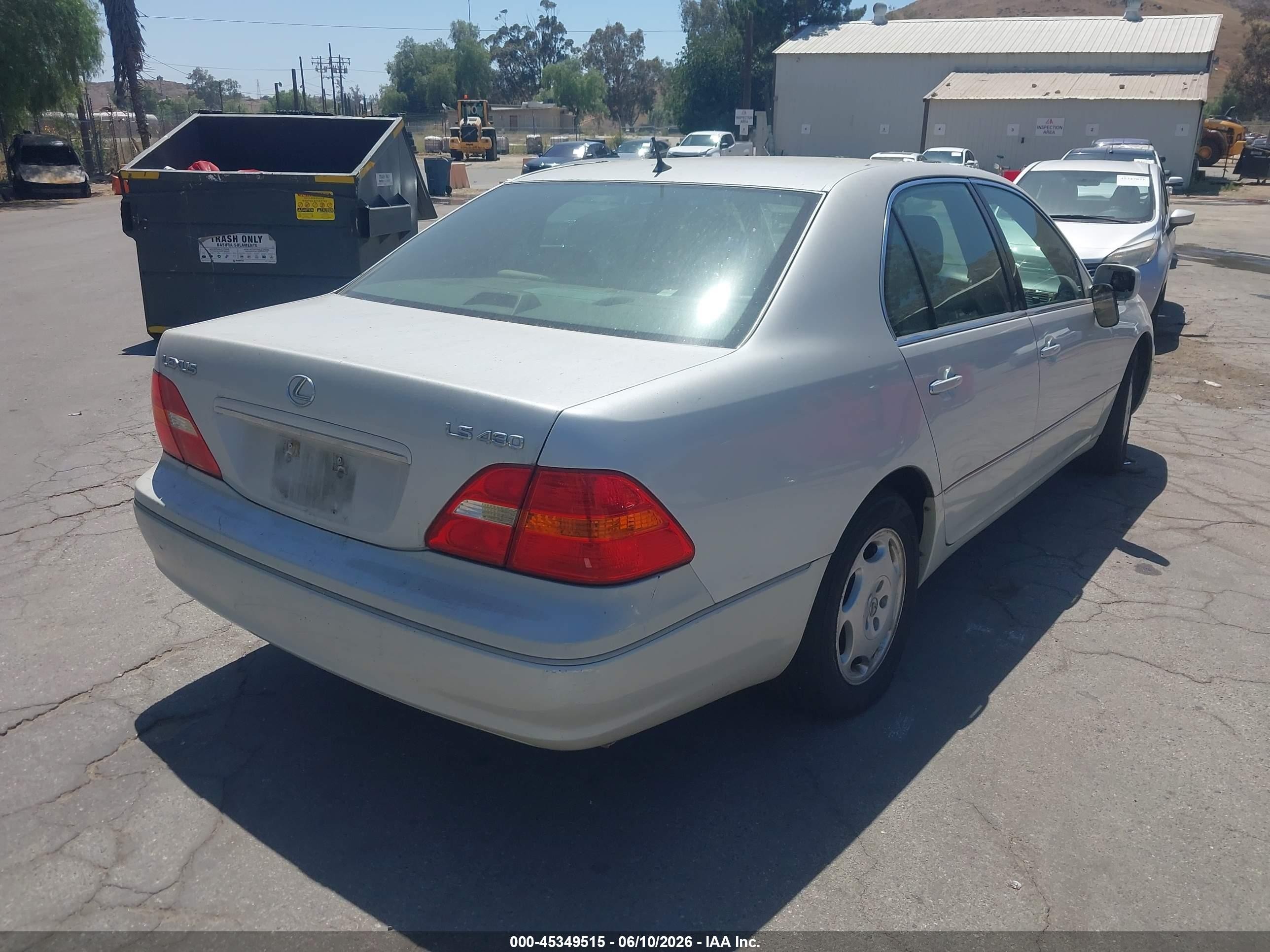 2001 Lexus Ls 430   White vin: JTHBN30F910025933