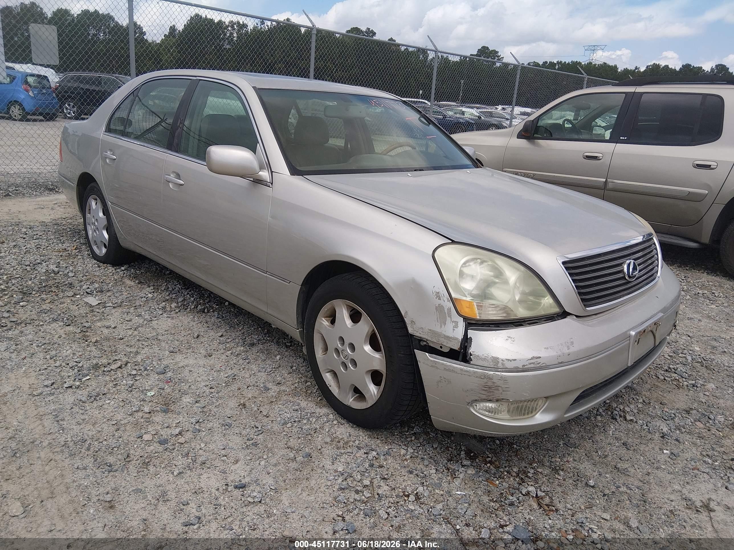 2001 Lexus Ls 430   Beige vin: JTHBN30F910045874