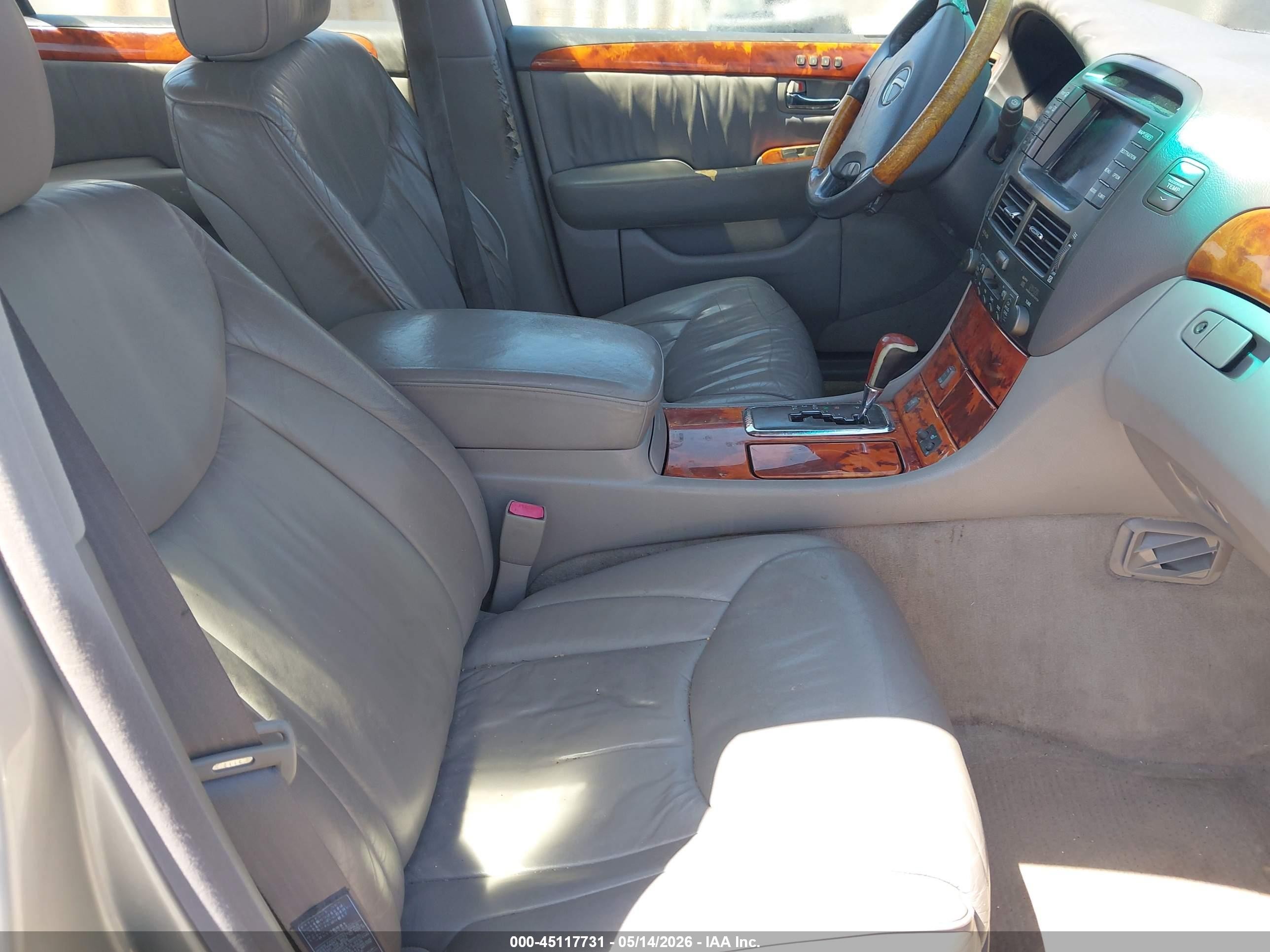 2001 Lexus Ls 430   Beige vin: JTHBN30F910045874