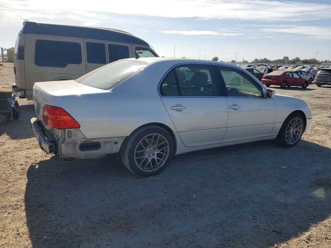 2002 Lexus Ls 430 White vin: JTHBN30F920053247