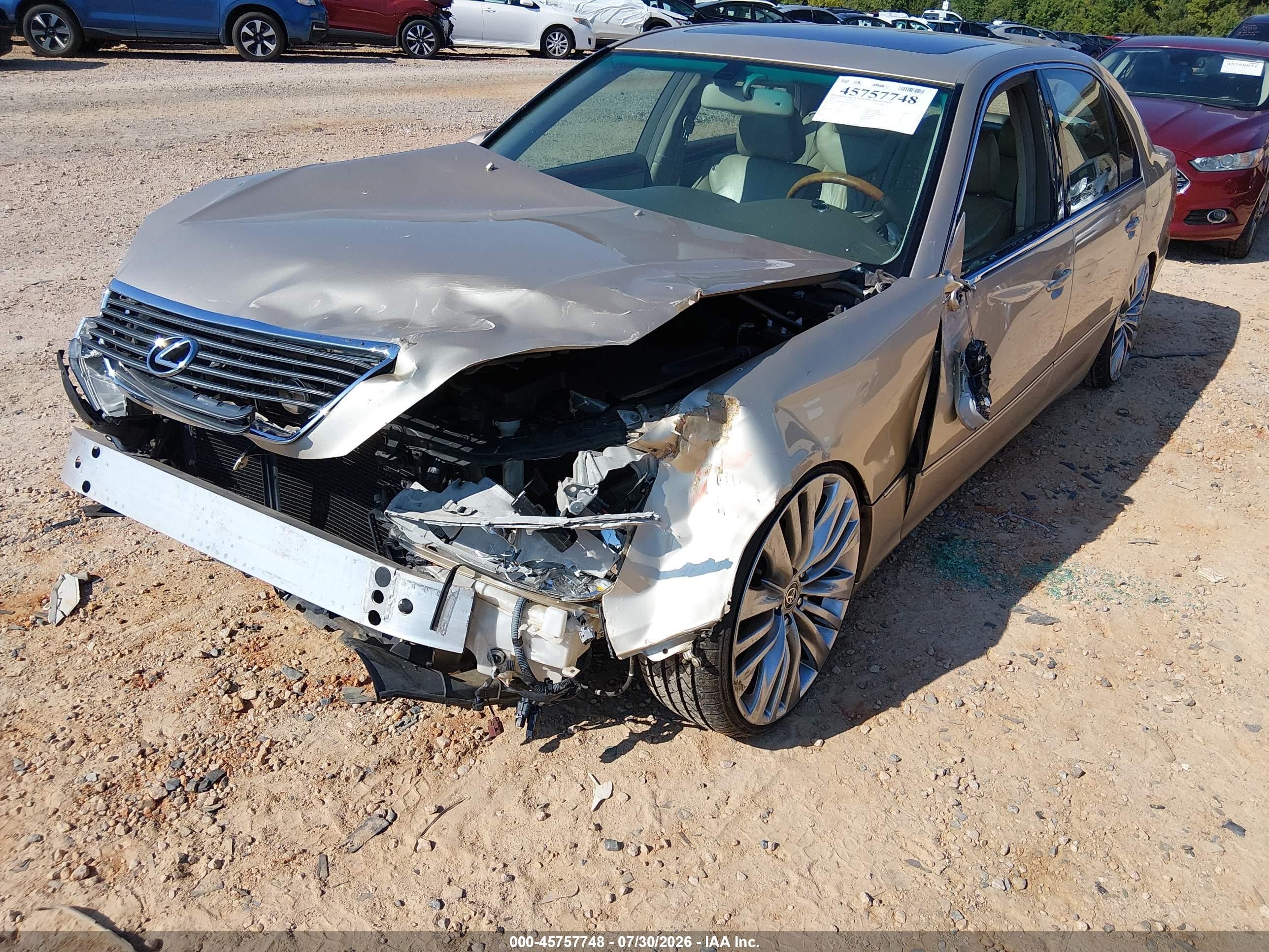 2002 Lexus Ls 430   Gold vin: JTHBN30F920063633