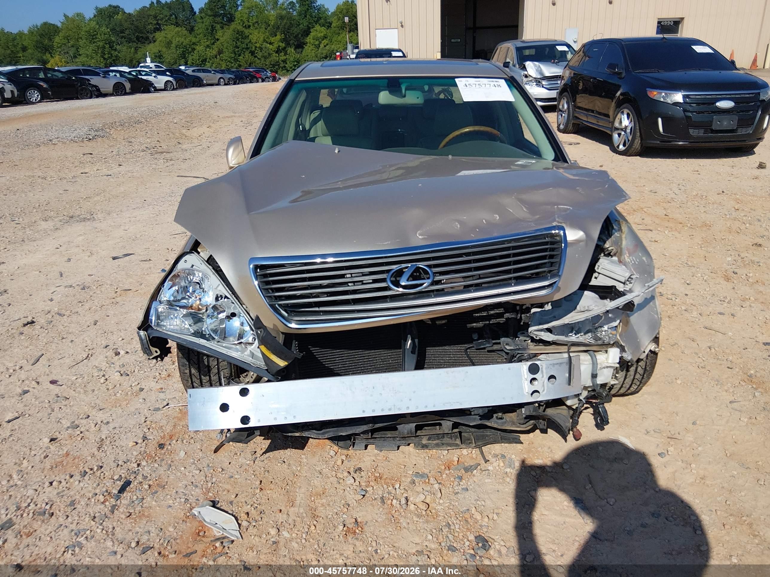 2002 Lexus Ls 430   Gold vin: JTHBN30F920063633