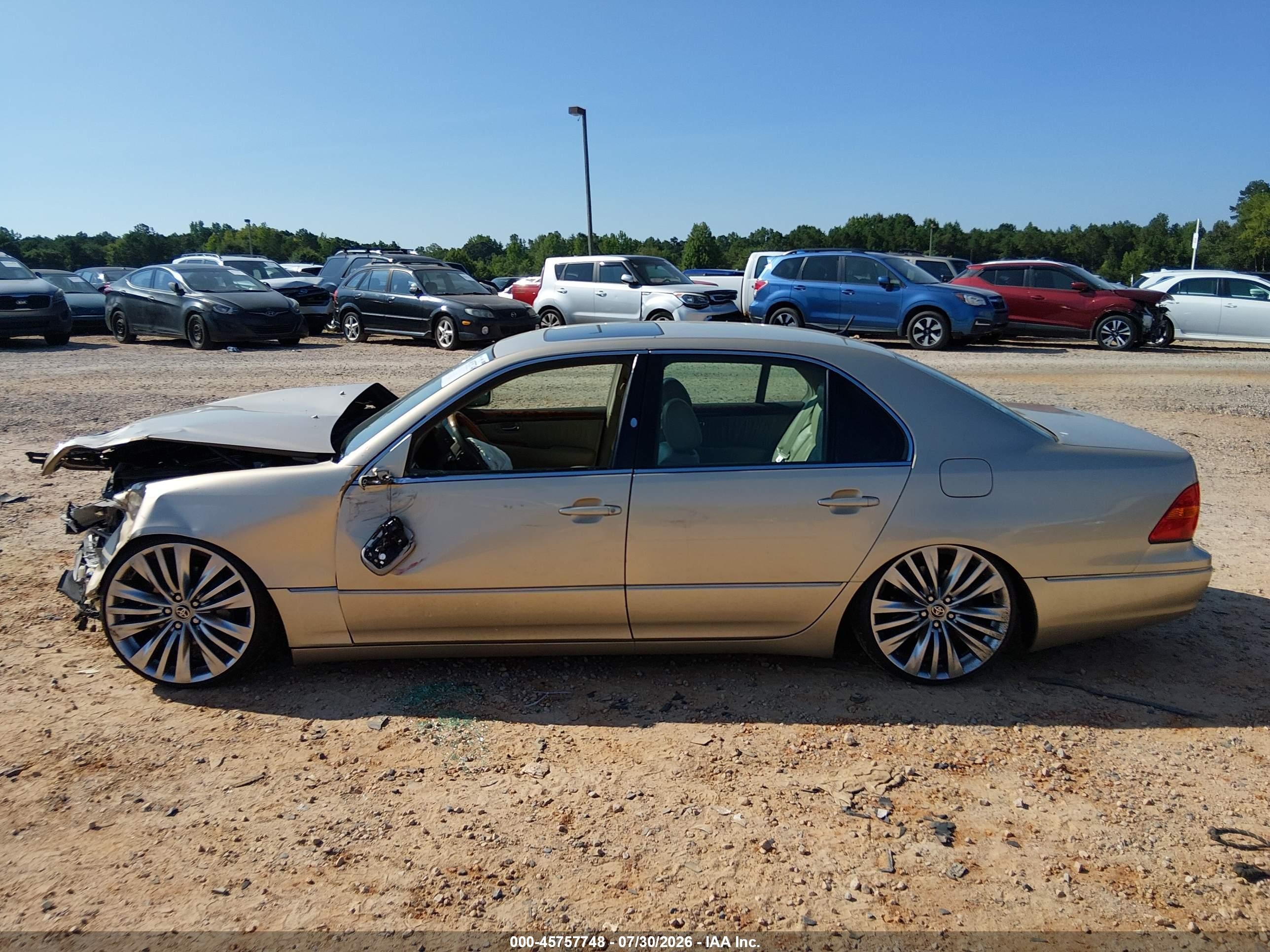 2002 Lexus Ls 430   Gold vin: JTHBN30F920063633