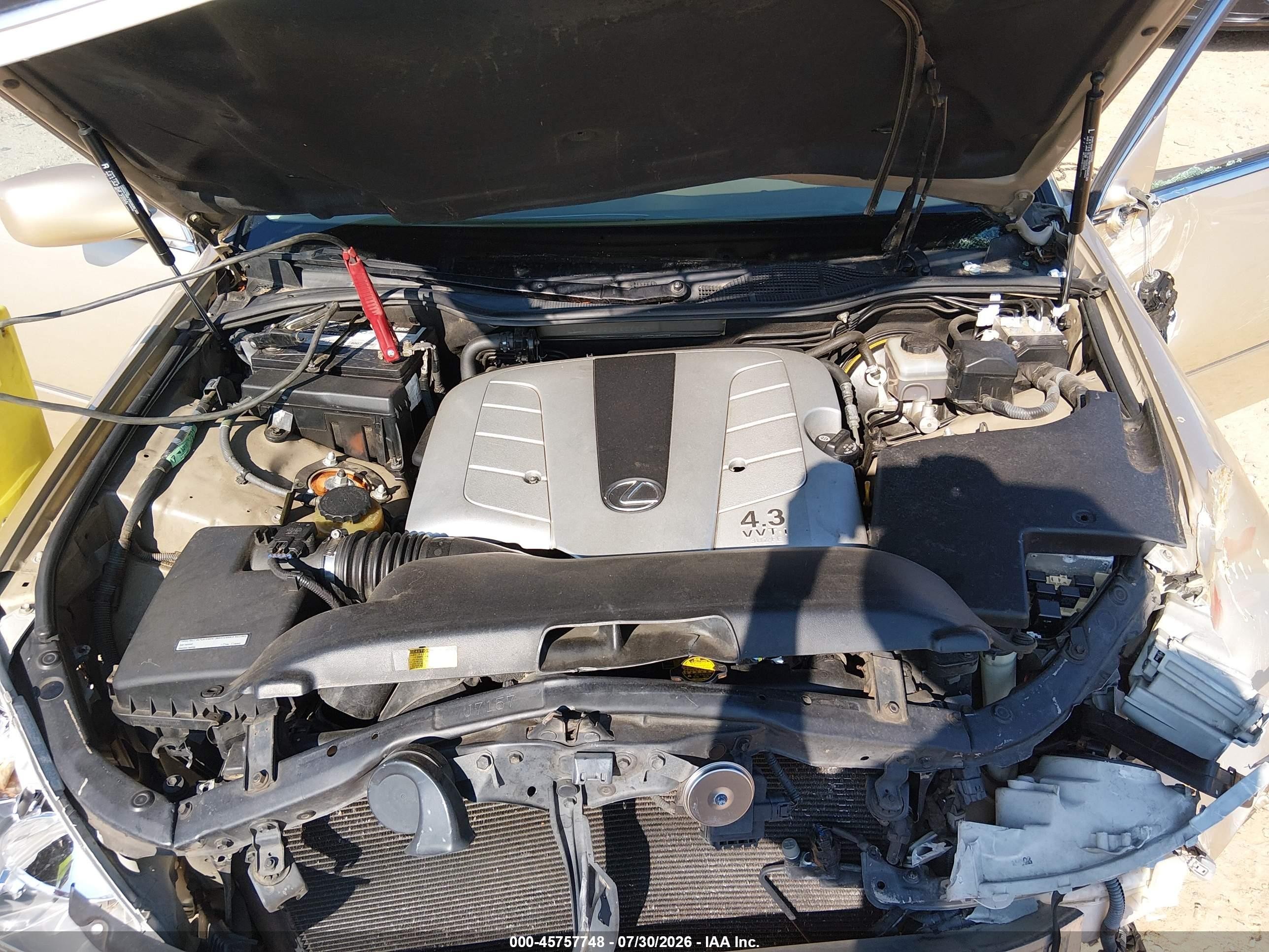 2002 Lexus Ls 430   Gold vin: JTHBN30F920063633