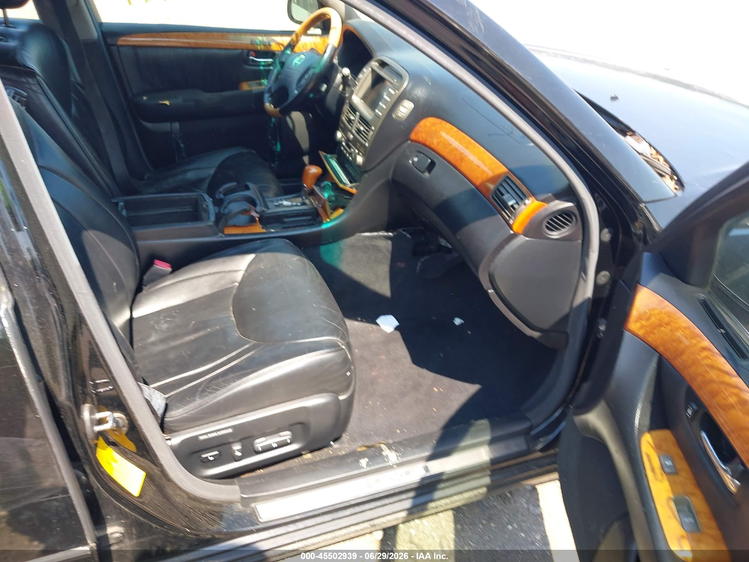 2002 Lexus Ls 430   Black vin: JTHBN30F920064670