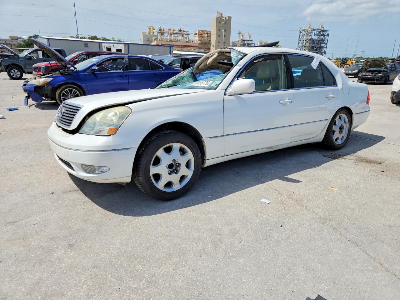 2003 Lexus Ls 430 White vin: JTHBN30F930093717