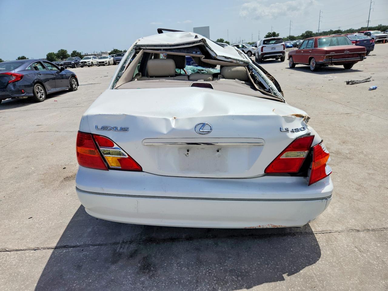 2003 Lexus Ls 430 White vin: JTHBN30F930093717