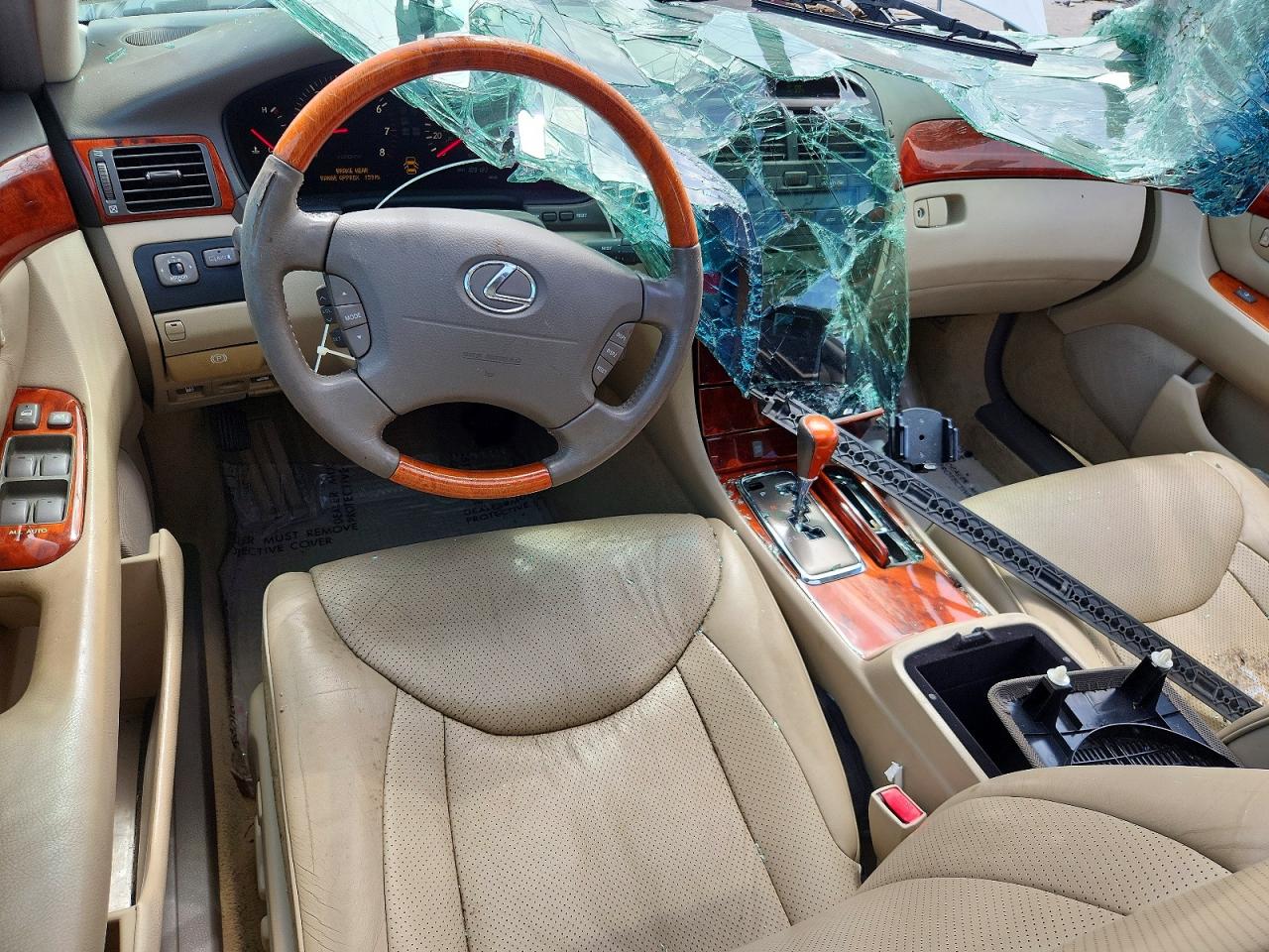 2003 Lexus Ls 430 White vin: JTHBN30F930093717