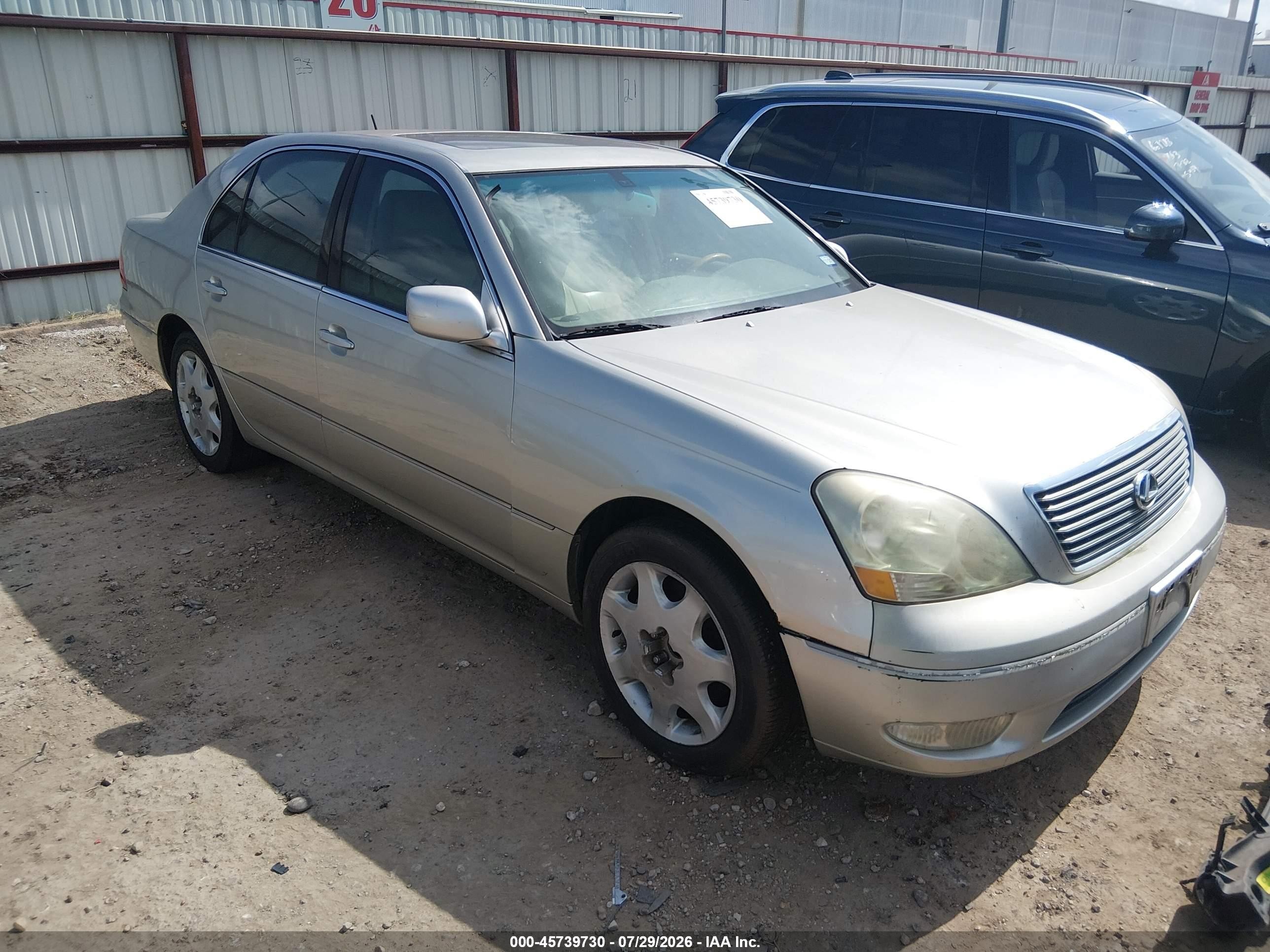 2003 Lexus Ls 430   Silver vin: JTHBN30F930097007