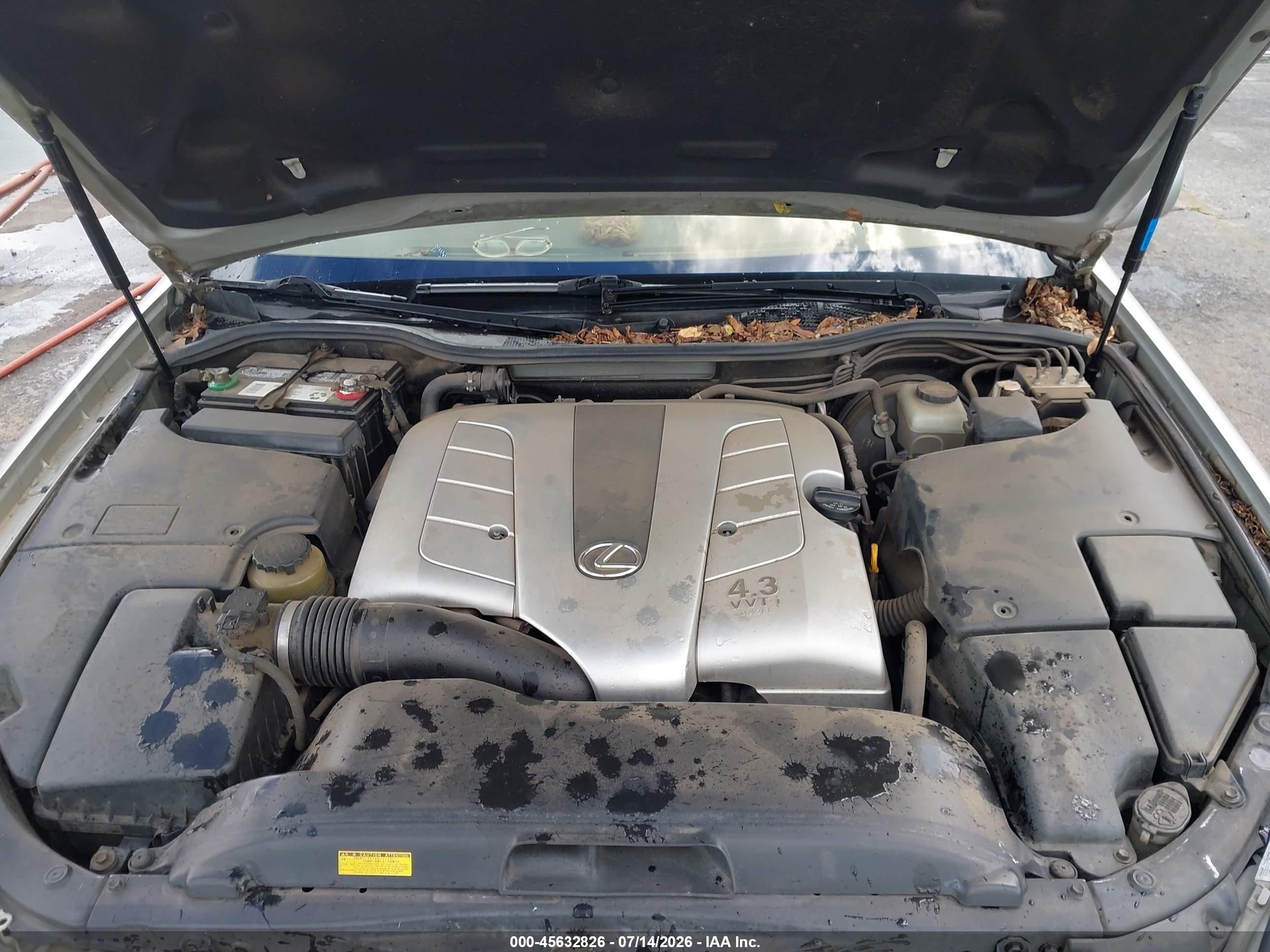 2001 Lexus Ls 430   Silver vin: JTHBN30FX10024712