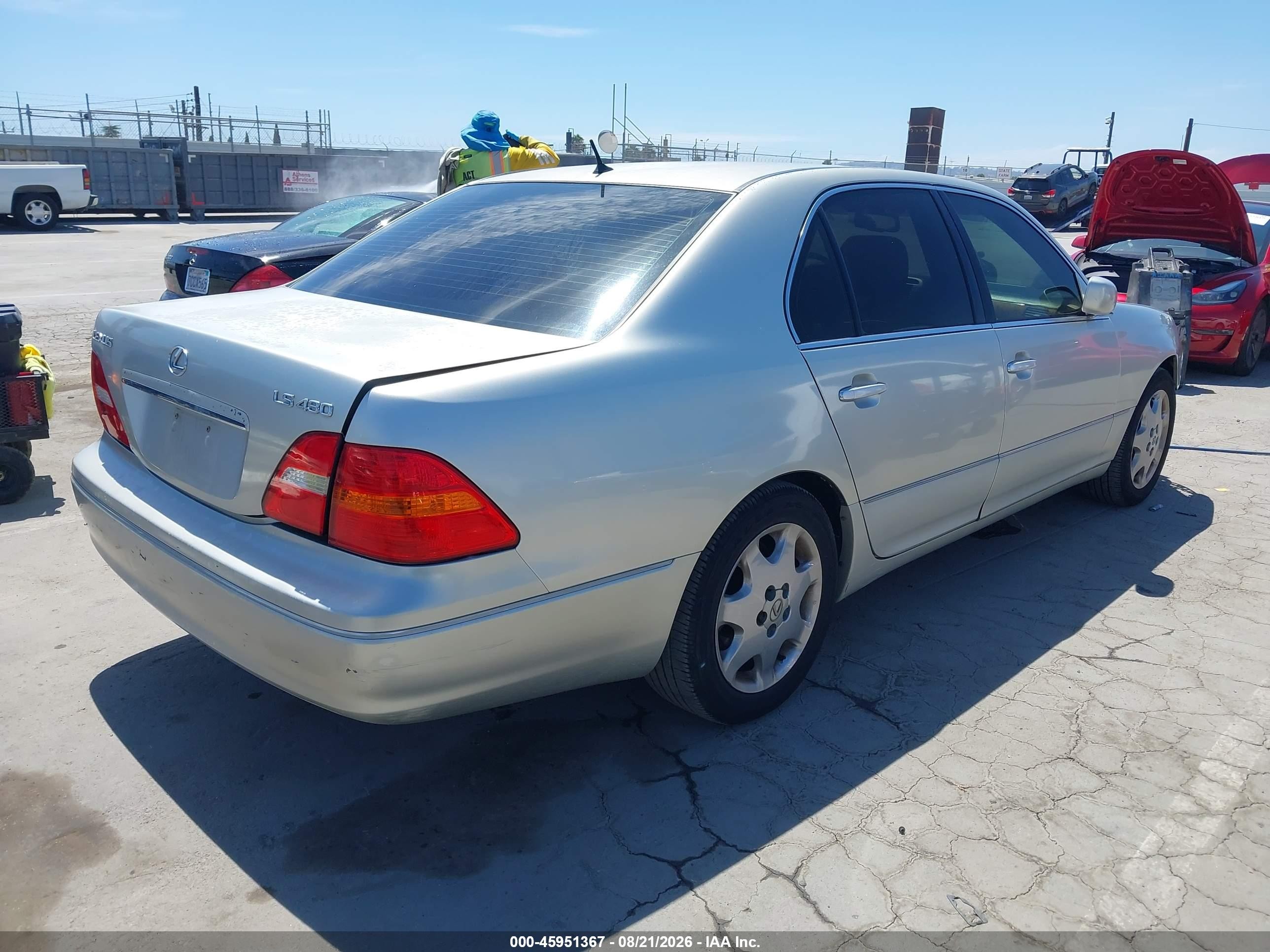 2001 Lexus Ls 430 Pewter vin: JTHBN30FX10047214