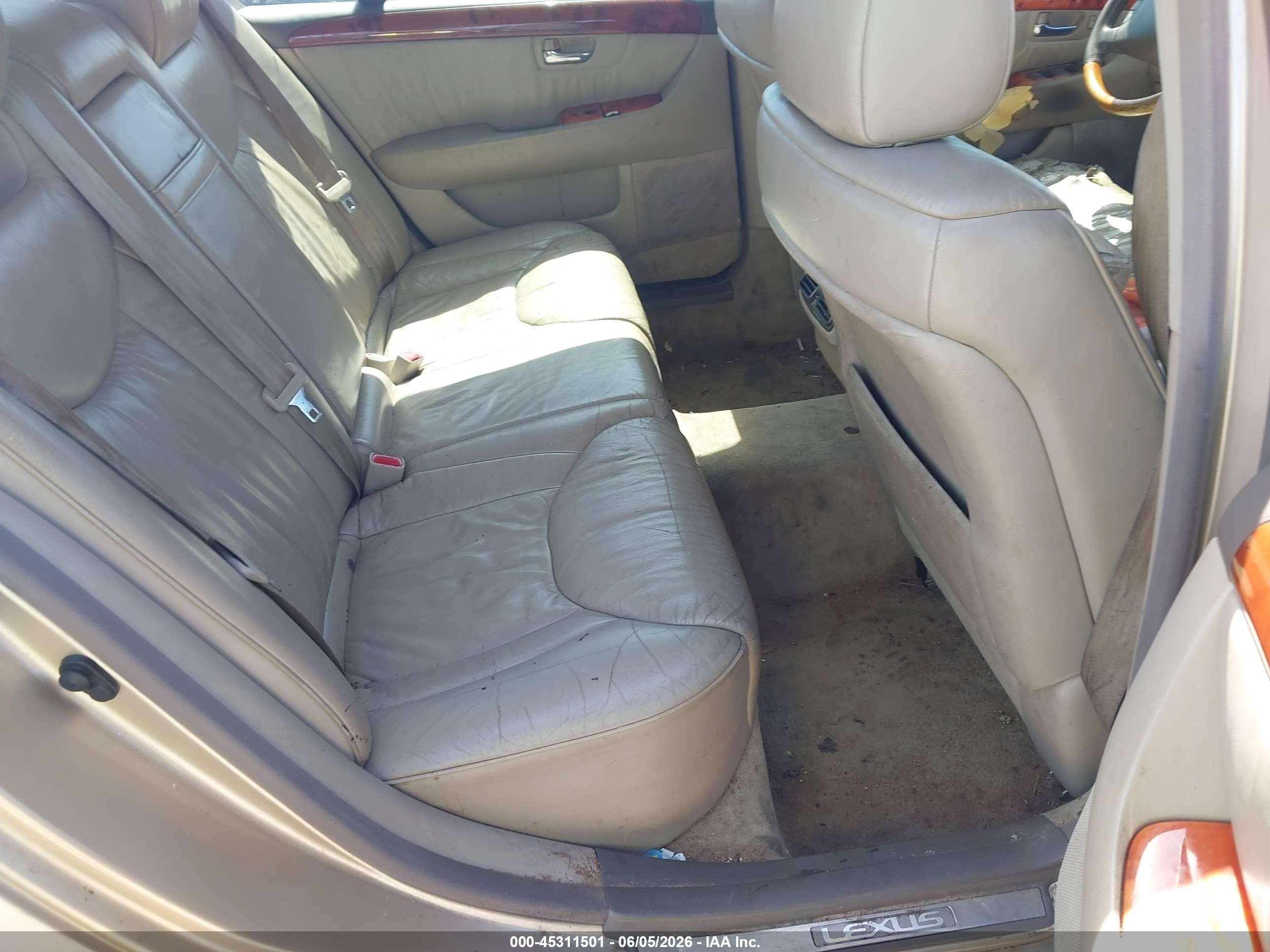 2001 Lexus Ls 430   Gold vin: JTHBN30FX10051957