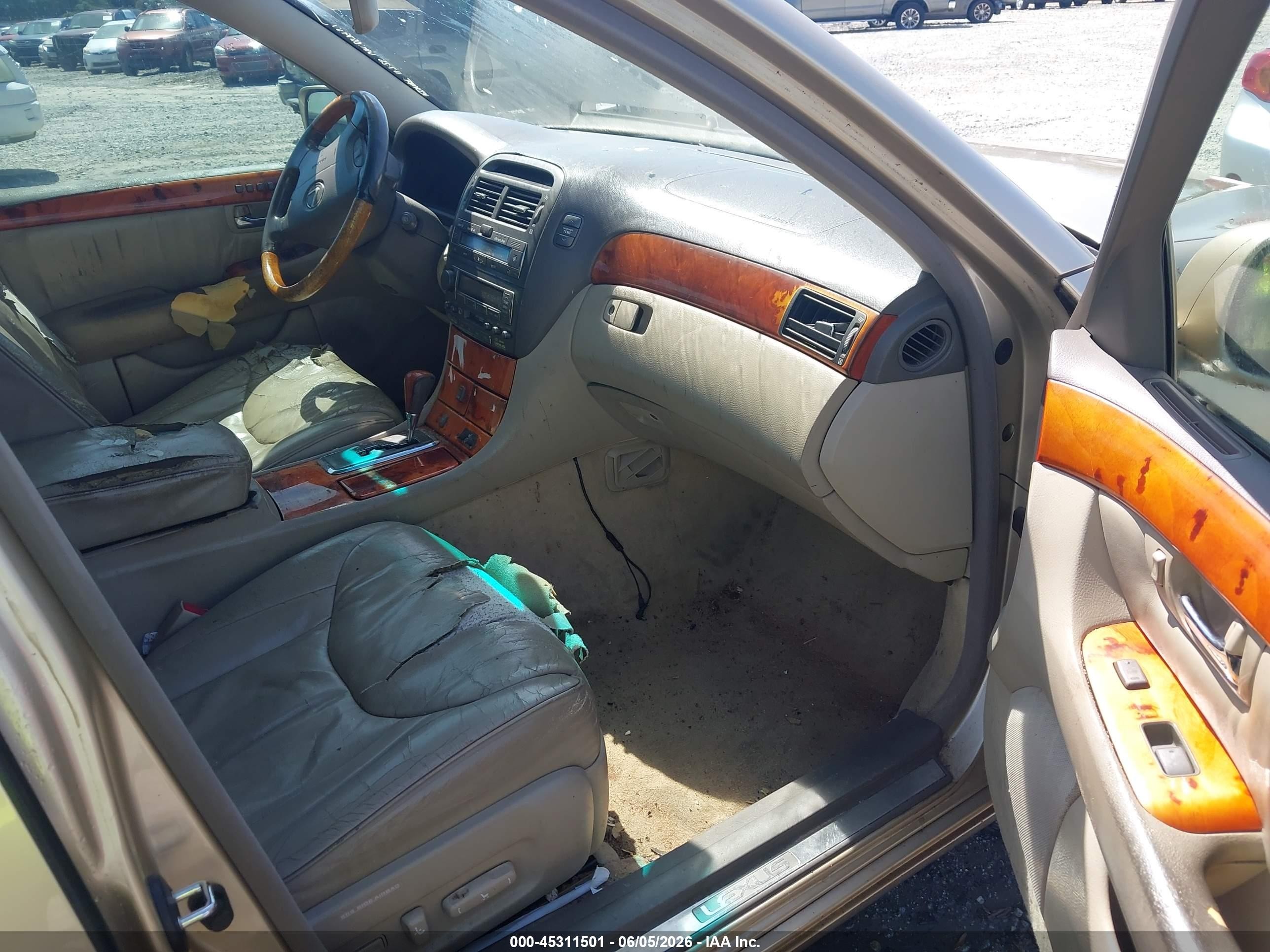 2001 Lexus Ls 430   Gold vin: JTHBN30FX10051957