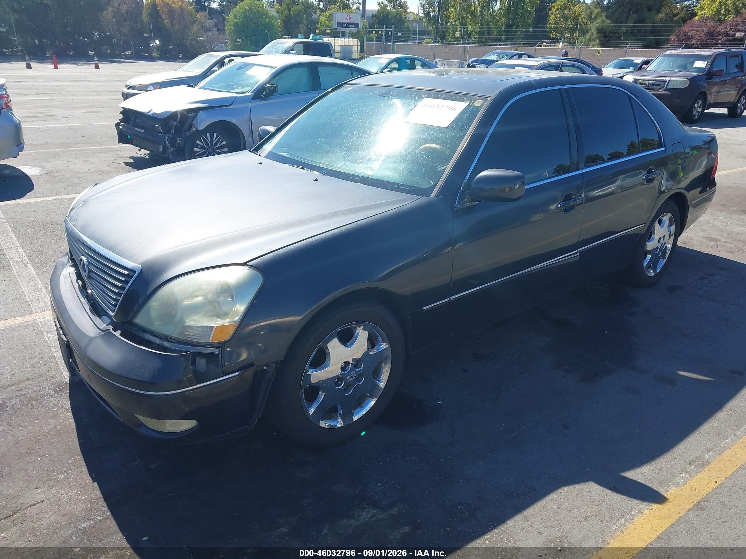 2002 Lexus Ls 430   Black vin: JTHBN30FX20065875