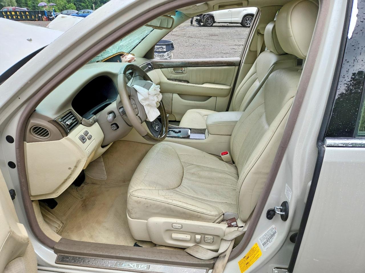 2002 Lexus Ls 430 White vin: JTHBN30FX20091862