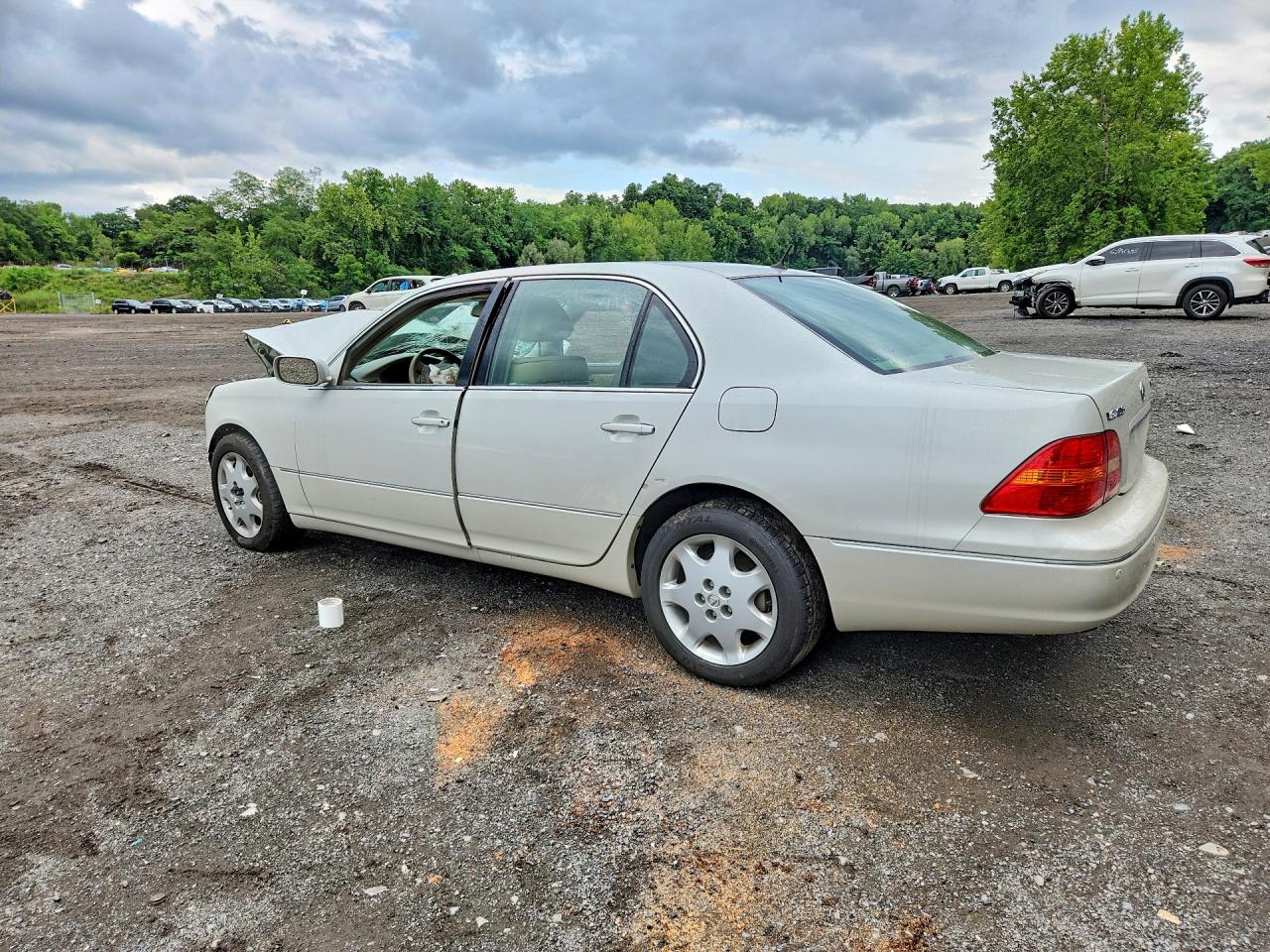 2002 Lexus Ls 430 White vin: JTHBN30FX20091862