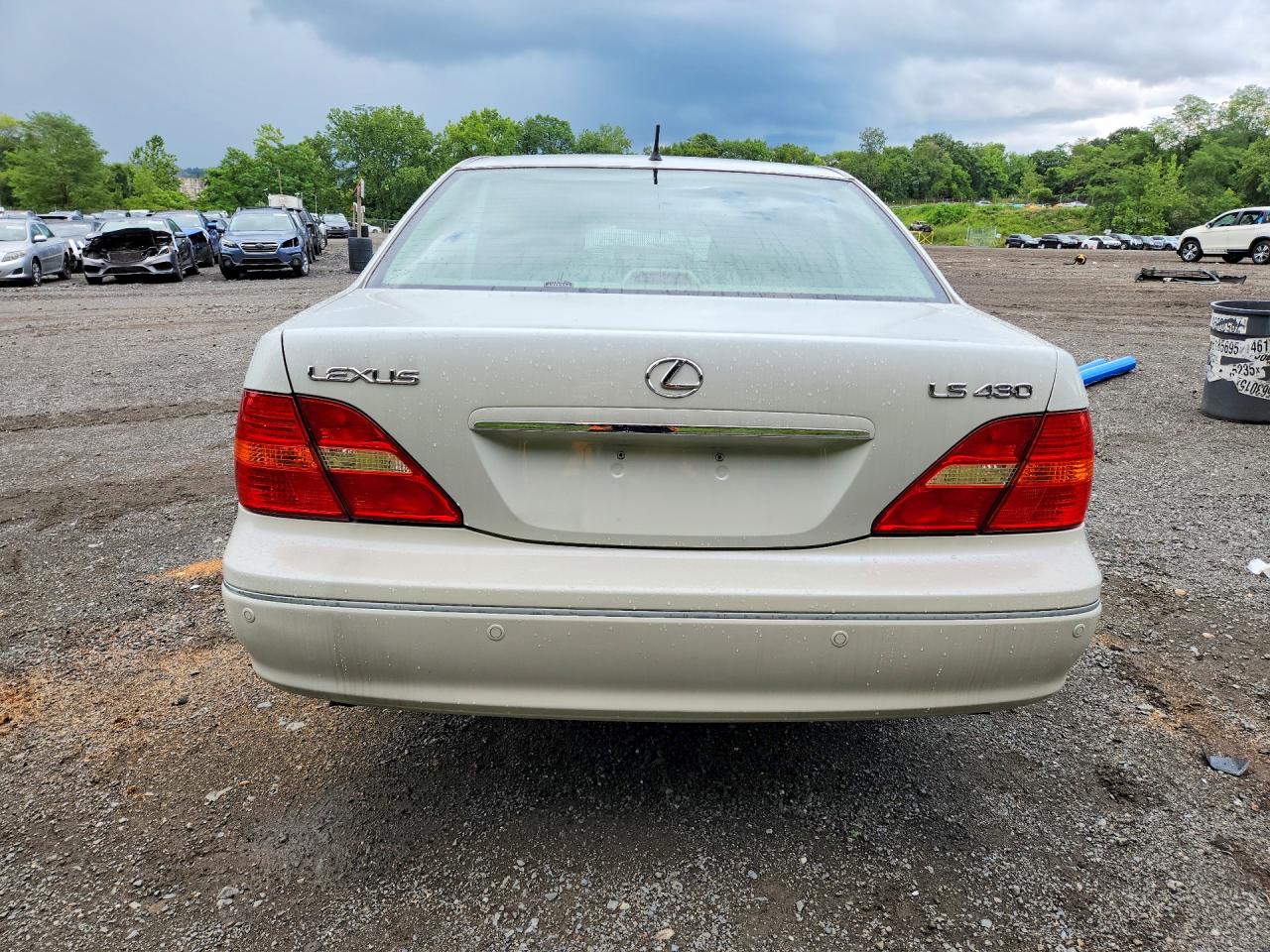 2002 Lexus Ls 430 White vin: JTHBN30FX20091862