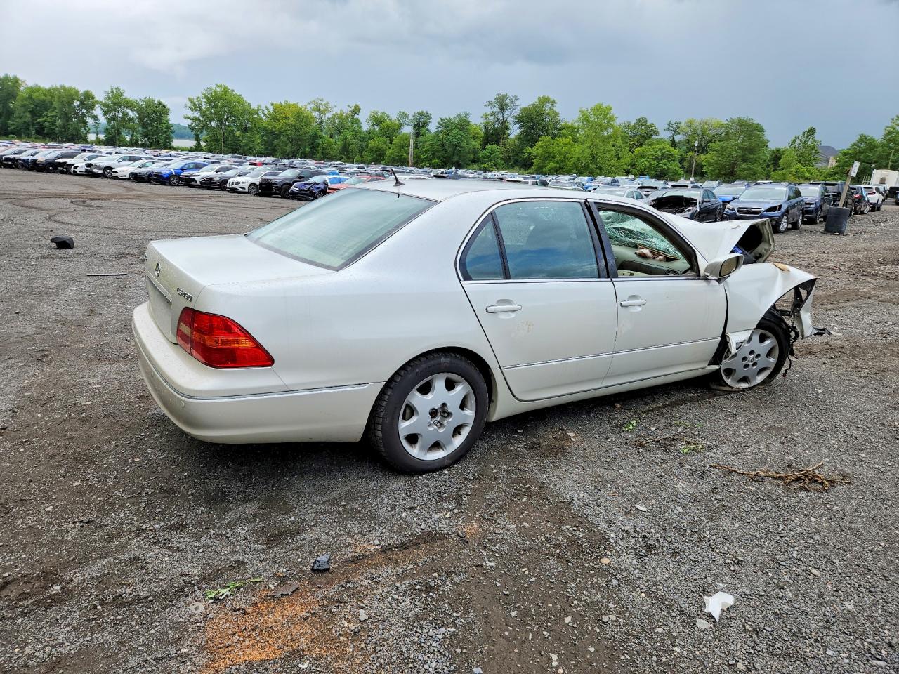 2002 Lexus Ls 430 White vin: JTHBN30FX20091862
