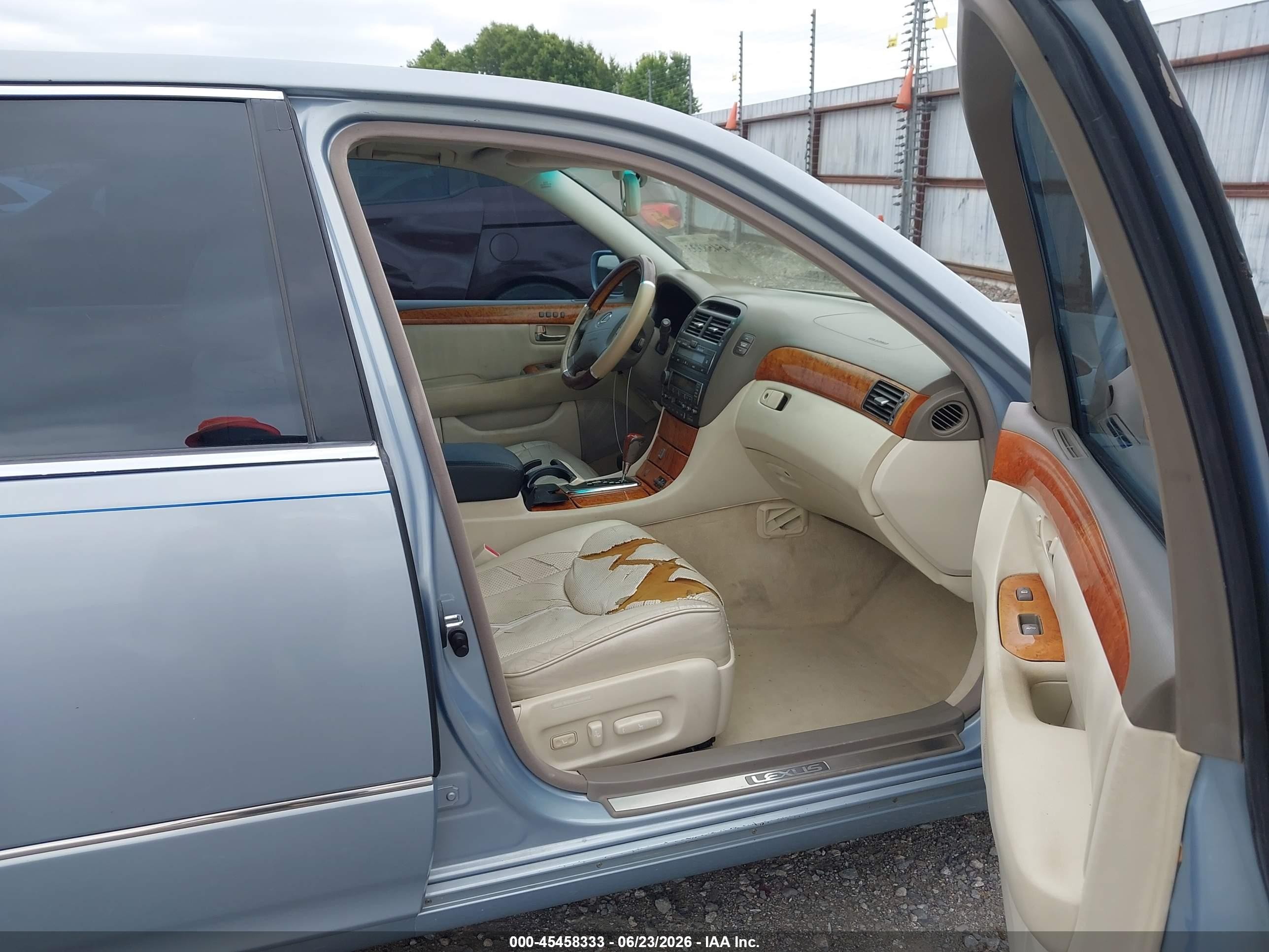 2003 Lexus Ls 430   Light Blue vin: JTHBN30FX30109245