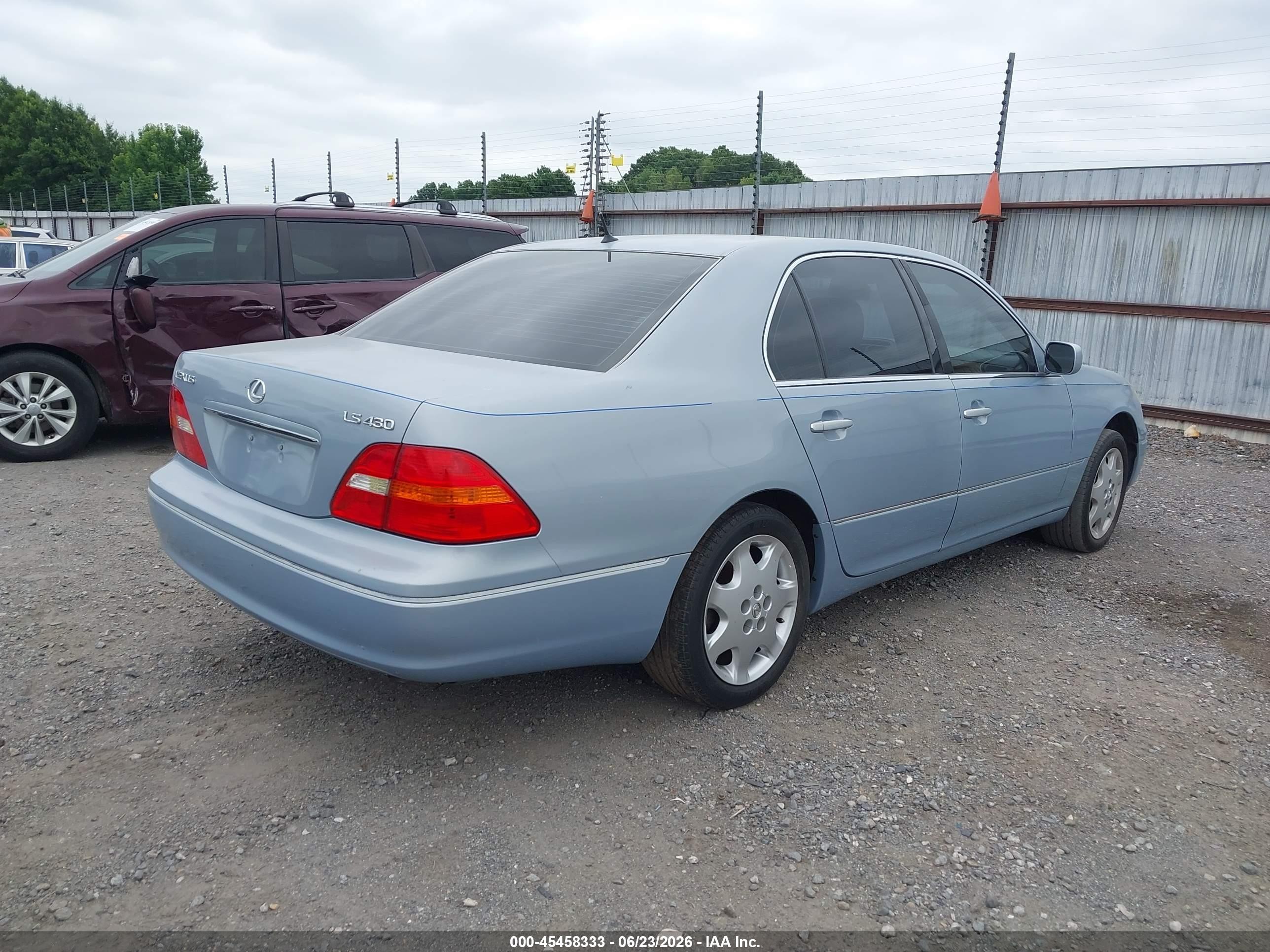 2003 Lexus Ls 430   Light Blue vin: JTHBN30FX30109245