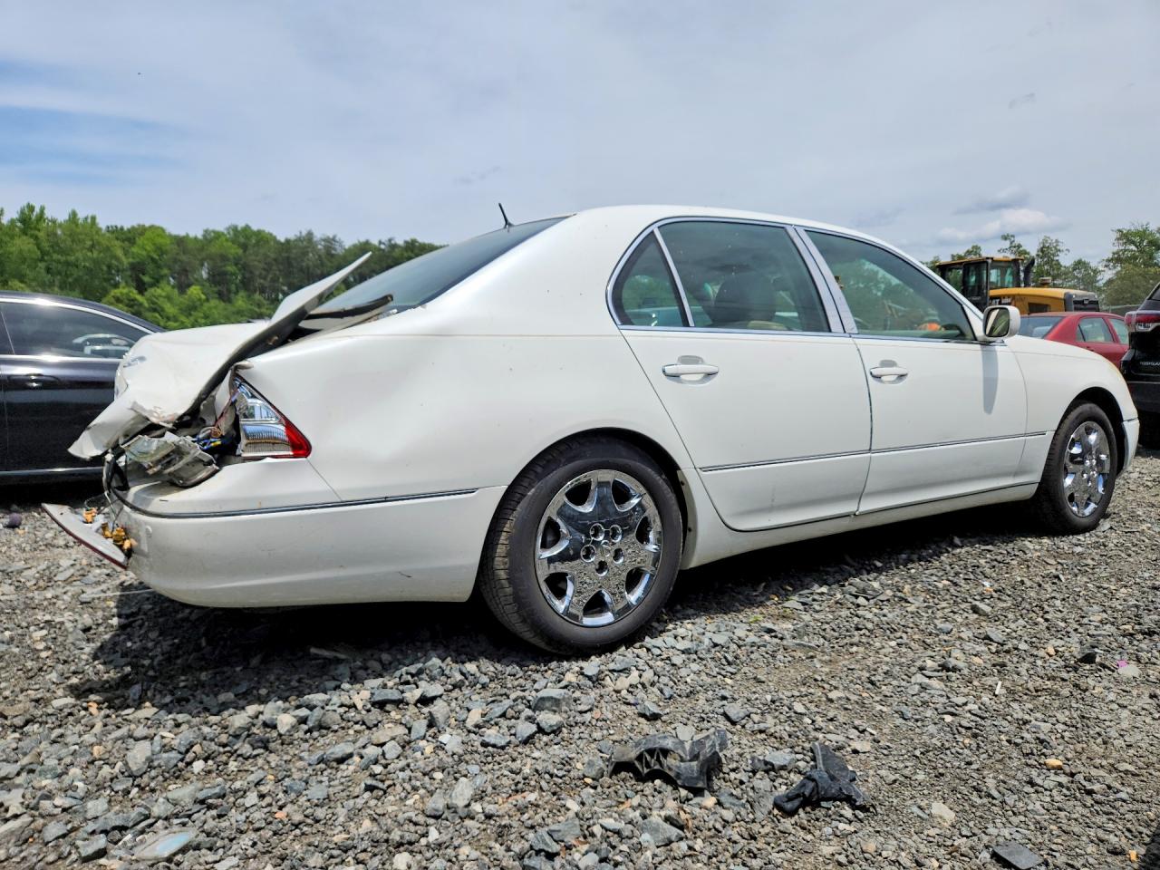 2003 Lexus Ls 430 White vin: JTHBN30FX30112985