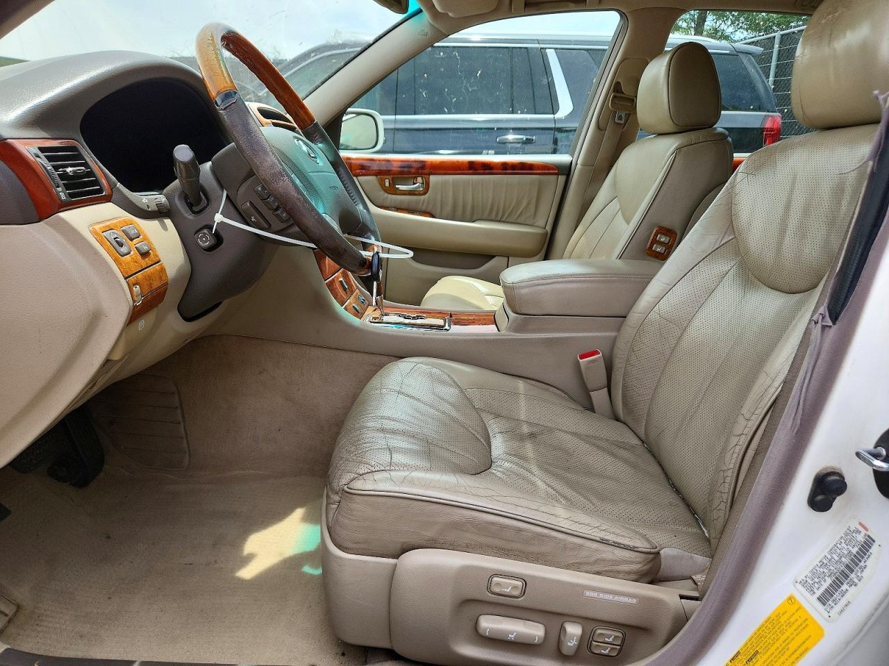 2003 Lexus Ls 430 White vin: JTHBN30FX30112985