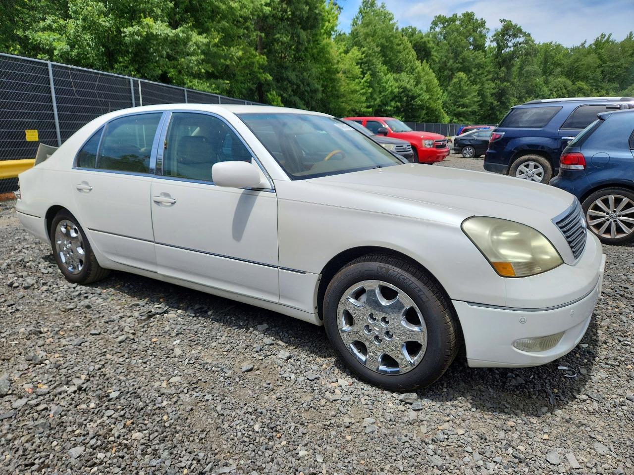2003 Lexus Ls 430 White vin: JTHBN30FX30112985