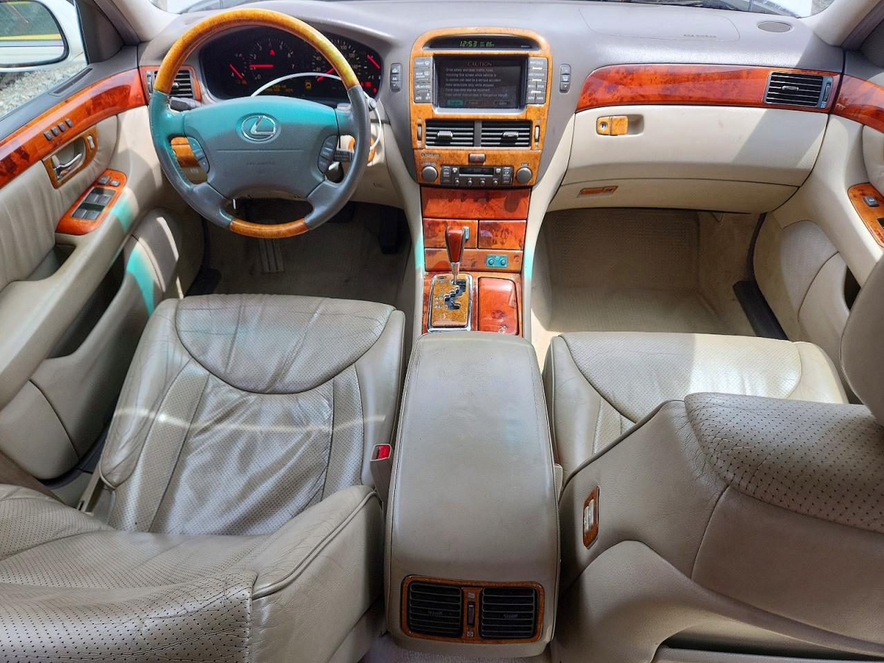 2003 Lexus Ls 430 White vin: JTHBN30FX30112985
