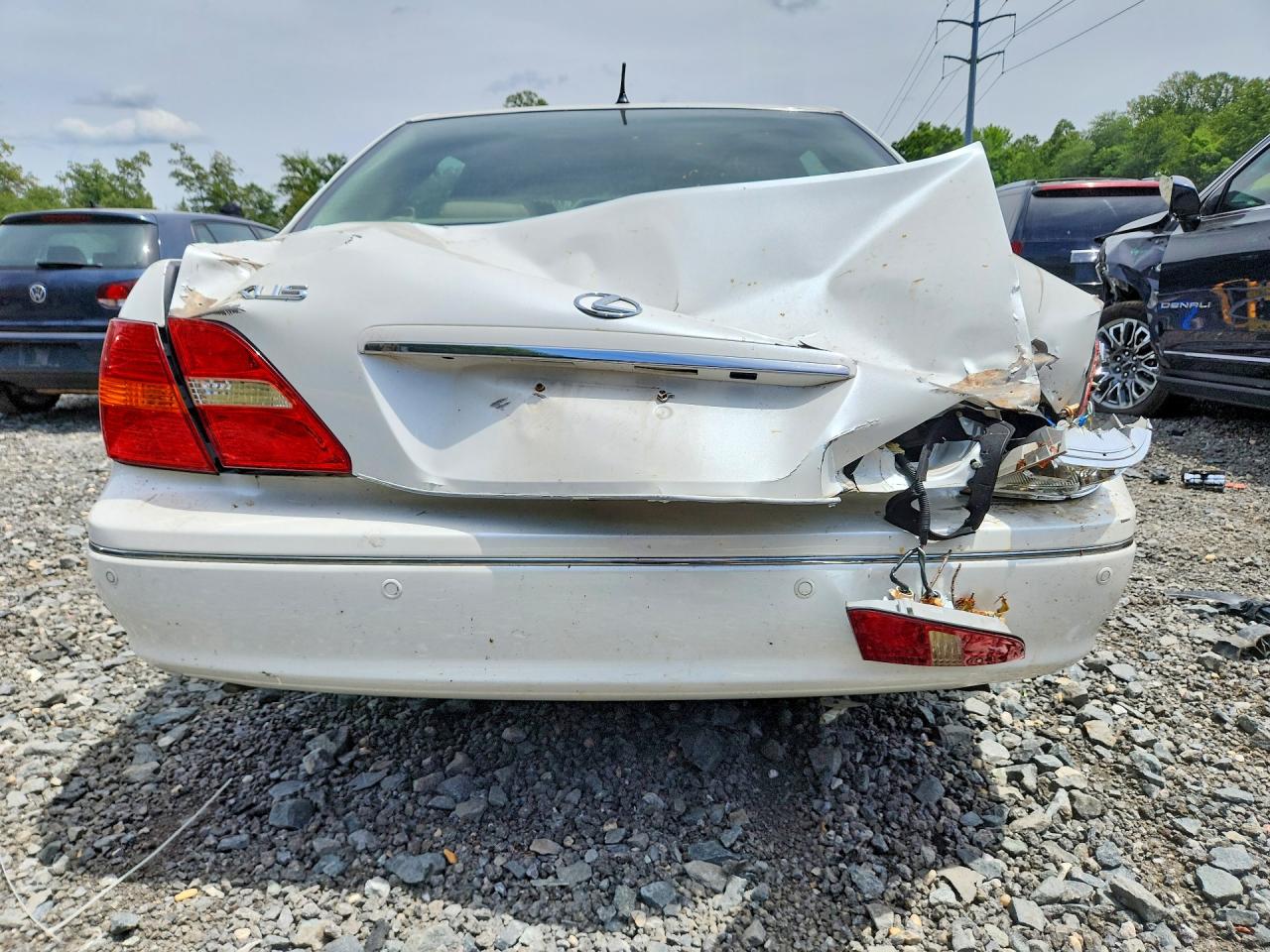 2003 Lexus Ls 430 White vin: JTHBN30FX30112985