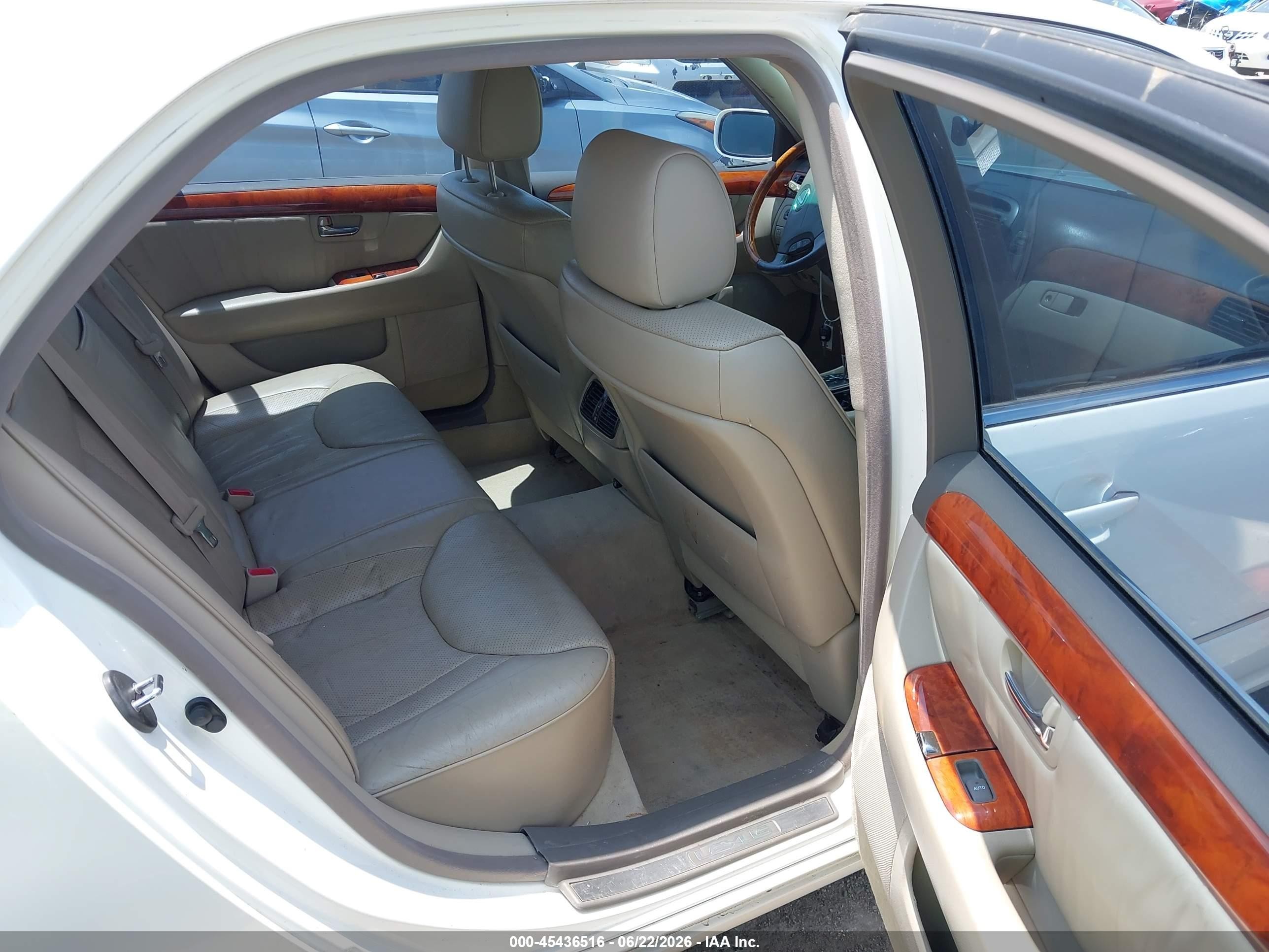 2003 Lexus Ls 430   White vin: JTHBN30FX30115580