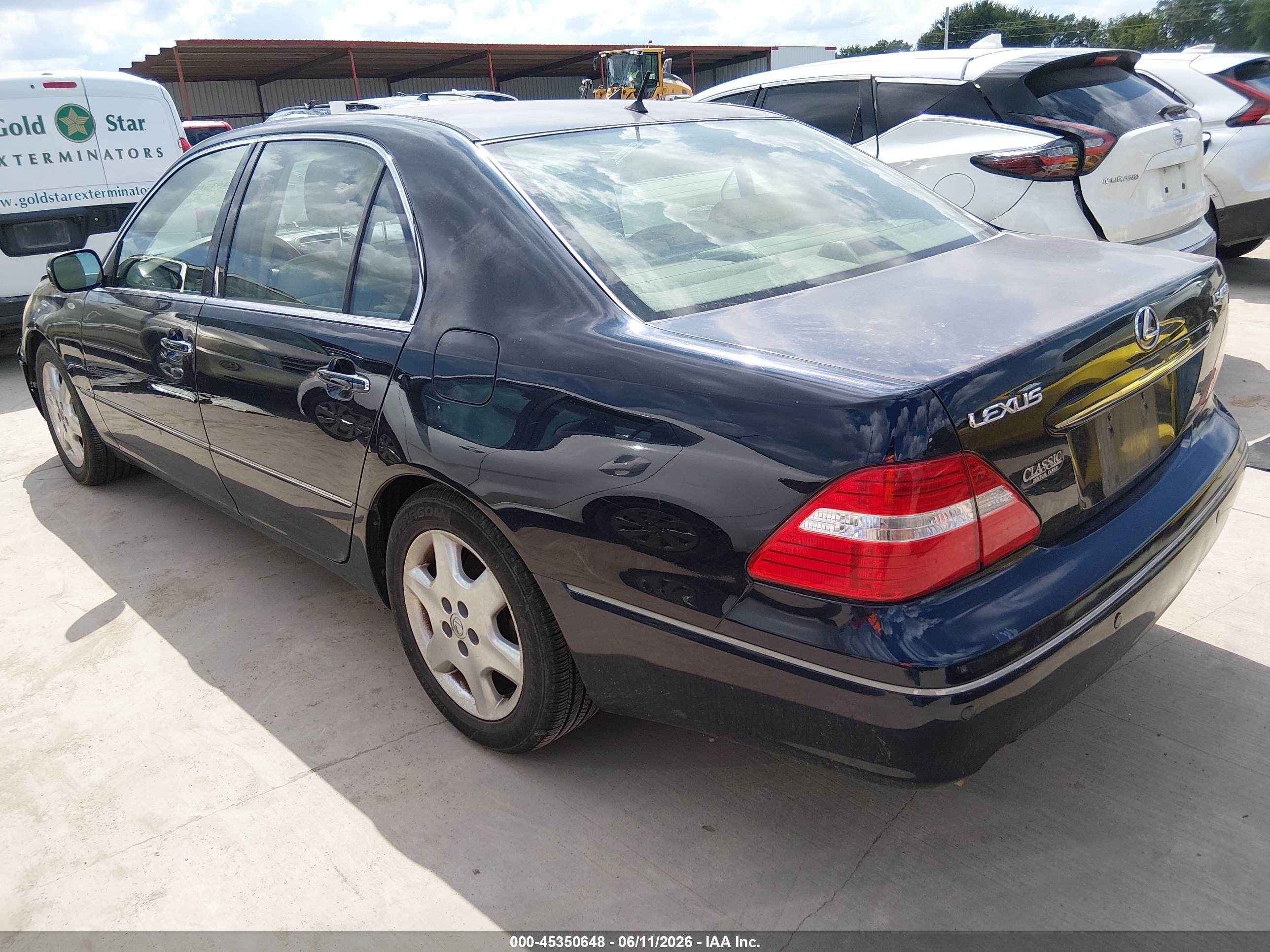 2004 Lexus Ls 430   Черный vin: JTHBN36F040131375
