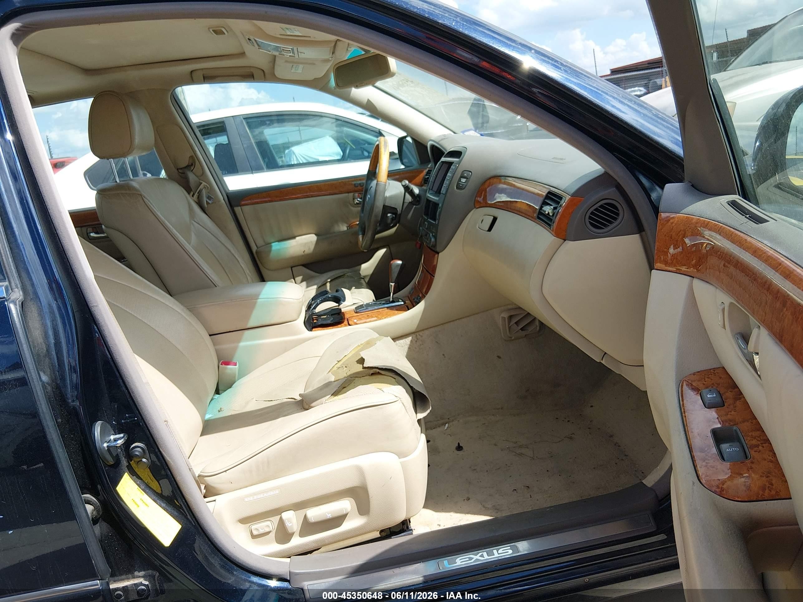 2004 Lexus Ls 430   Черный vin: JTHBN36F040131375