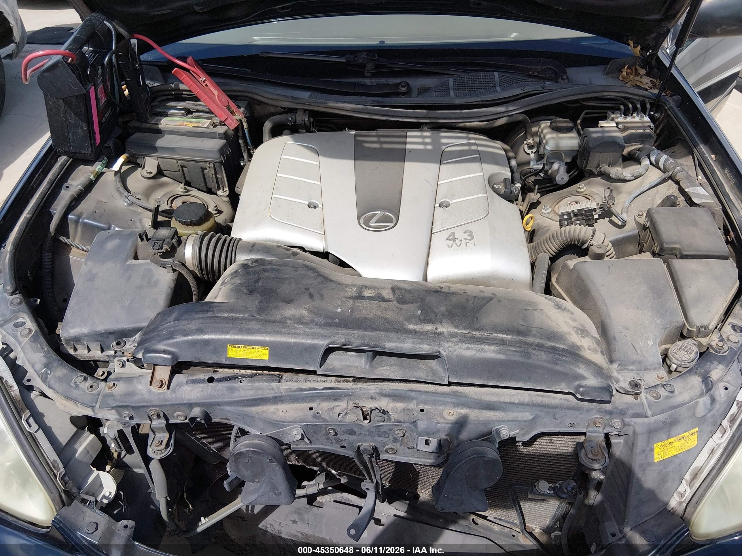 2004 Lexus Ls 430   Черный vin: JTHBN36F040131375
