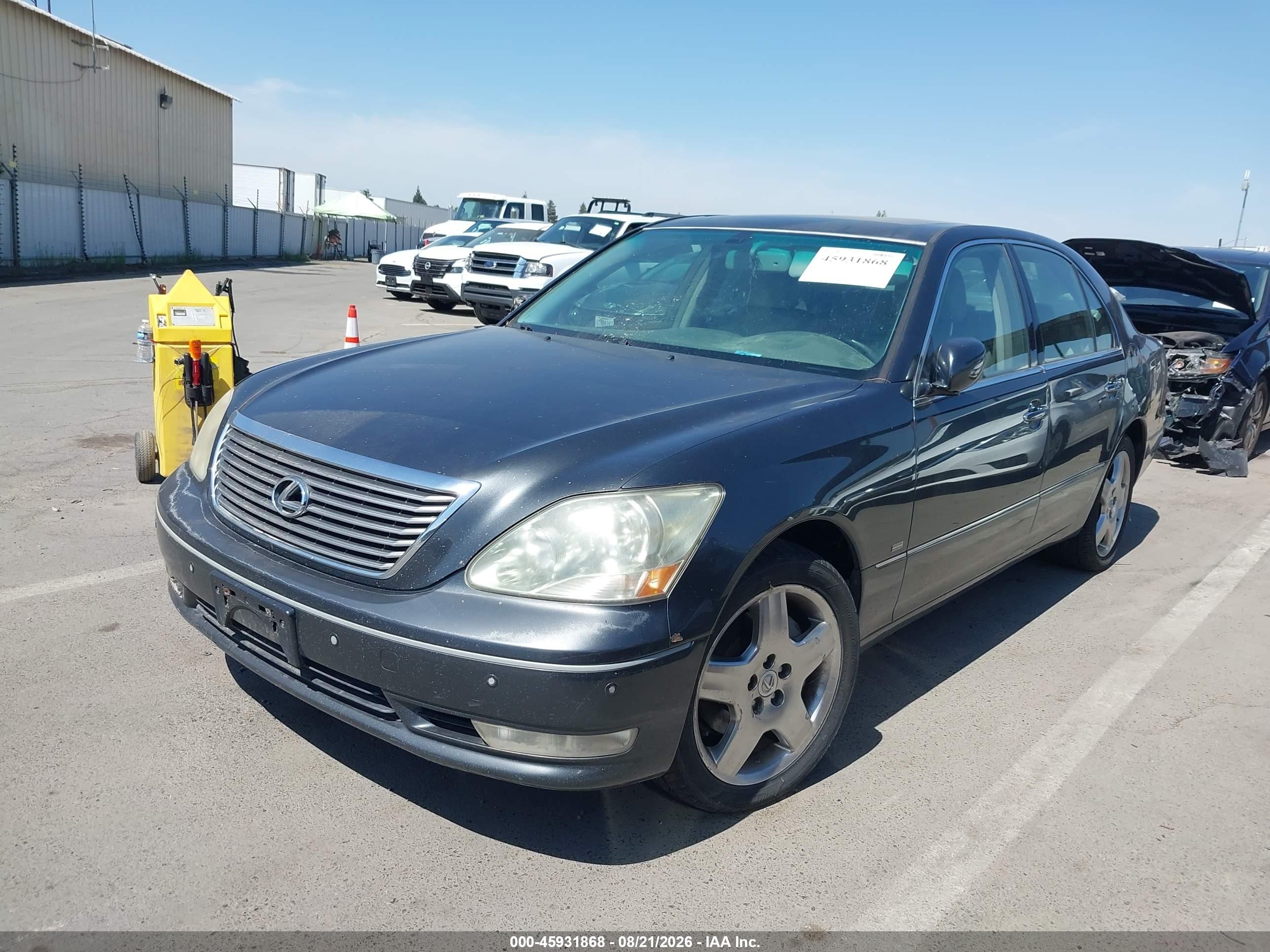 2004 Lexus Ls 430   Gray vin: JTHBN36F040146121