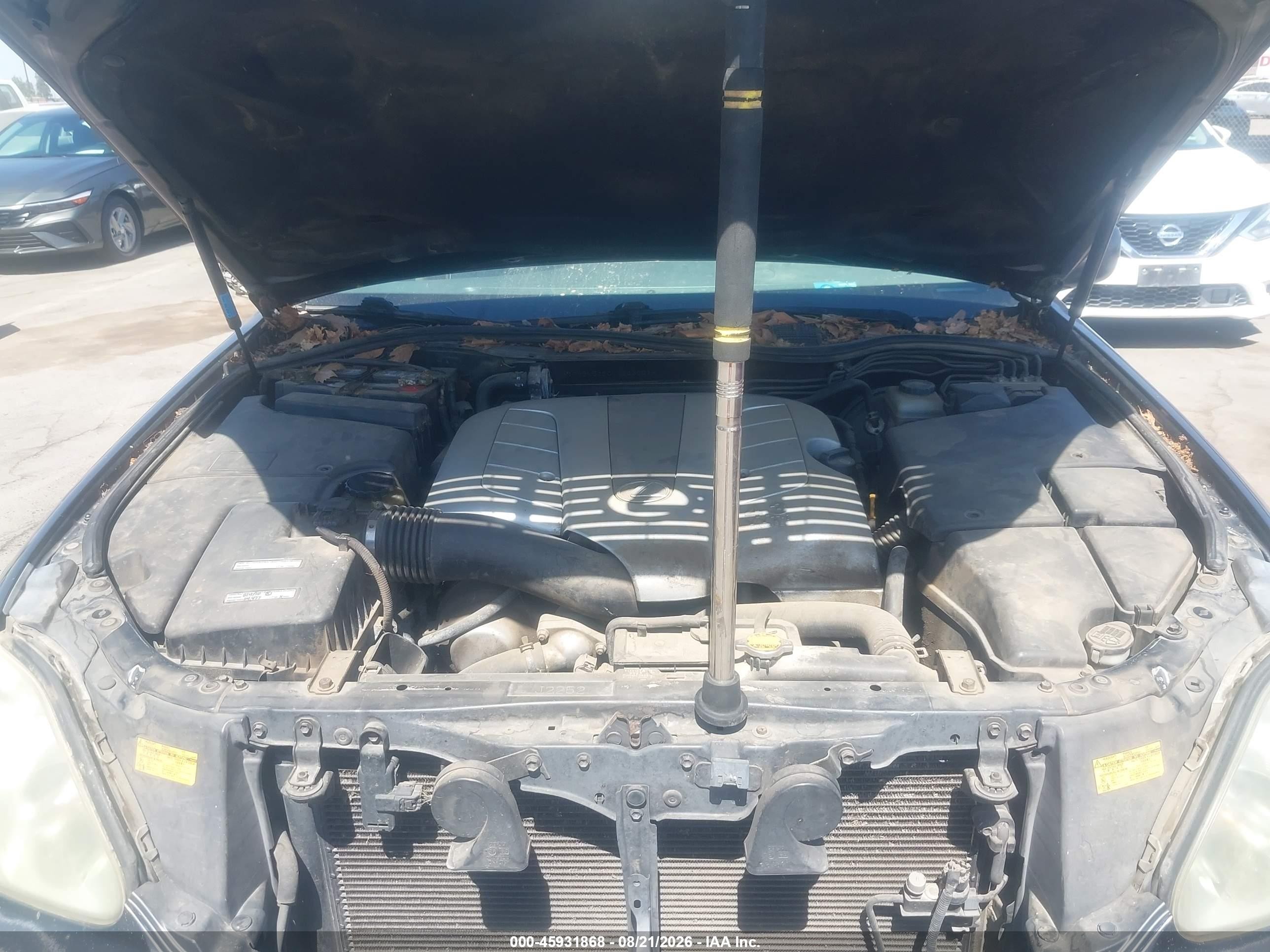2004 Lexus Ls 430   Gray vin: JTHBN36F040146121