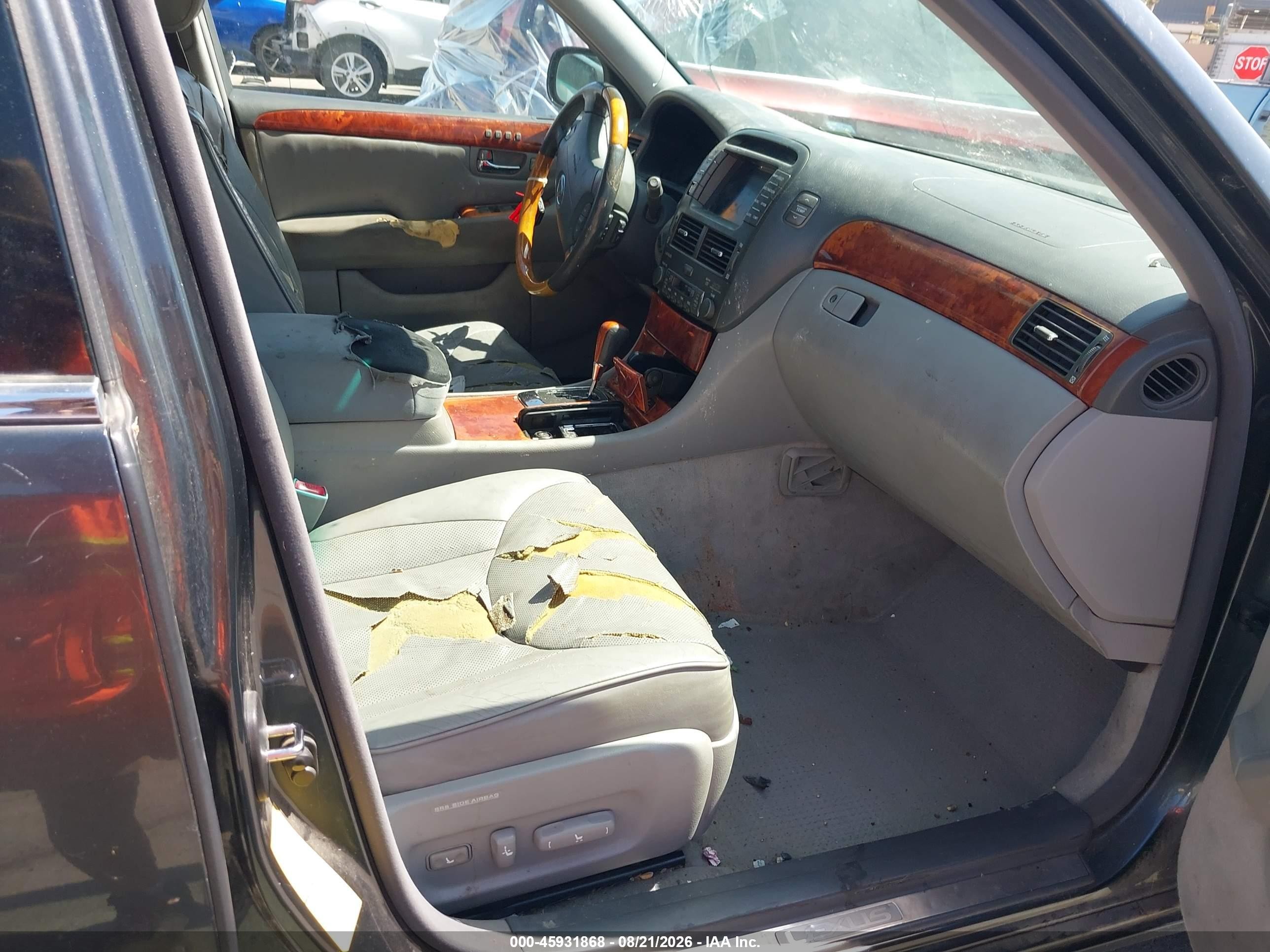 2004 Lexus Ls 430   Gray vin: JTHBN36F040146121