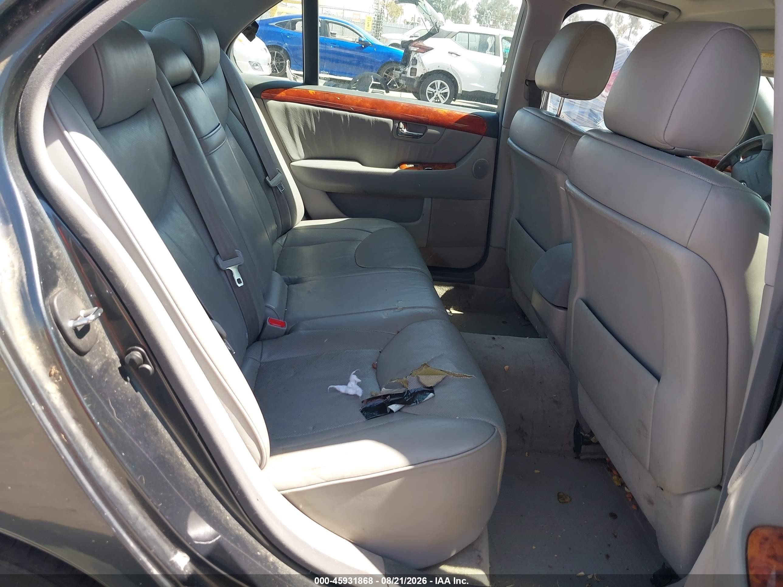 2004 Lexus Ls 430   Gray vin: JTHBN36F040146121