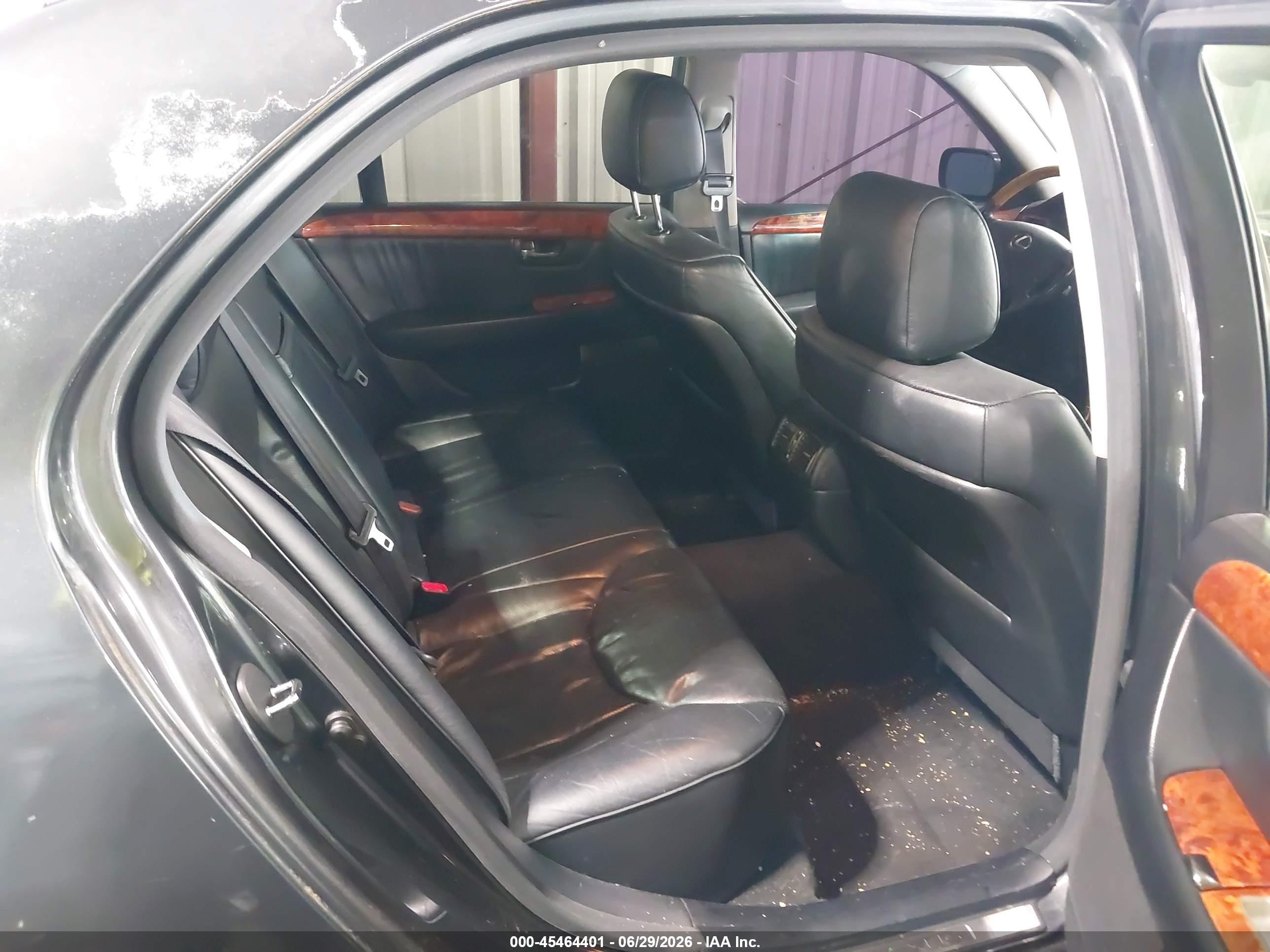 2004 Lexus Ls 430   Черный vin: JTHBN36F040173335
