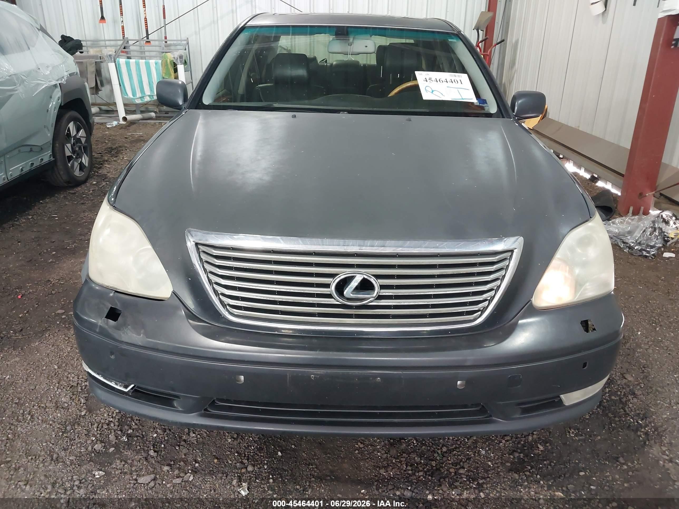 2004 Lexus Ls 430   Черный vin: JTHBN36F040173335
