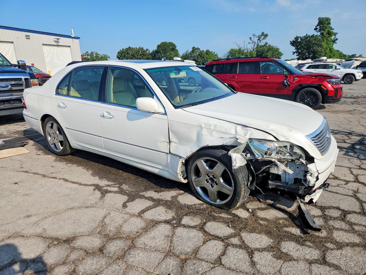 2006 Lexus Ls 430 White vin: JTHBN36F065046784
